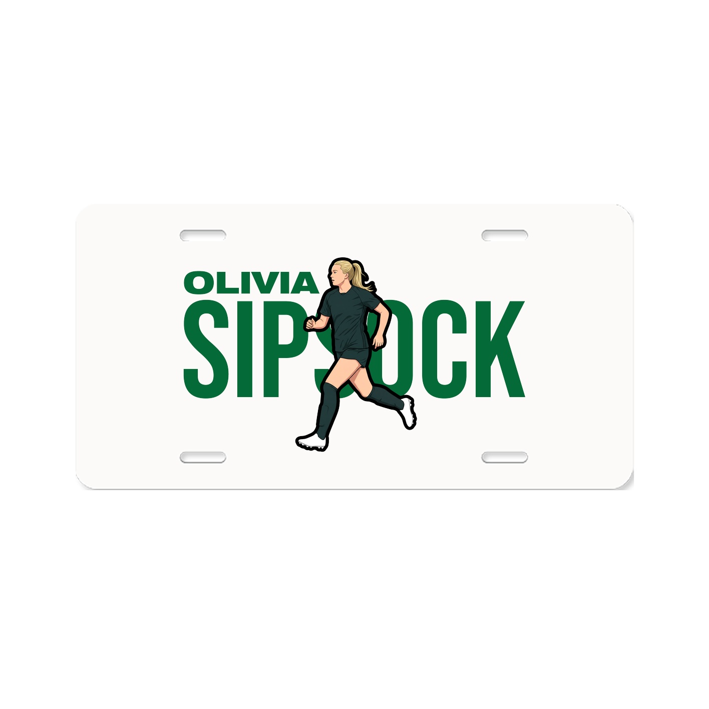 License Plate — Player Name in Classic