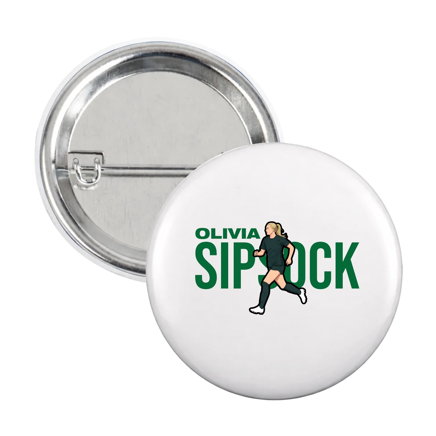 Game Day Button — Player Name in White