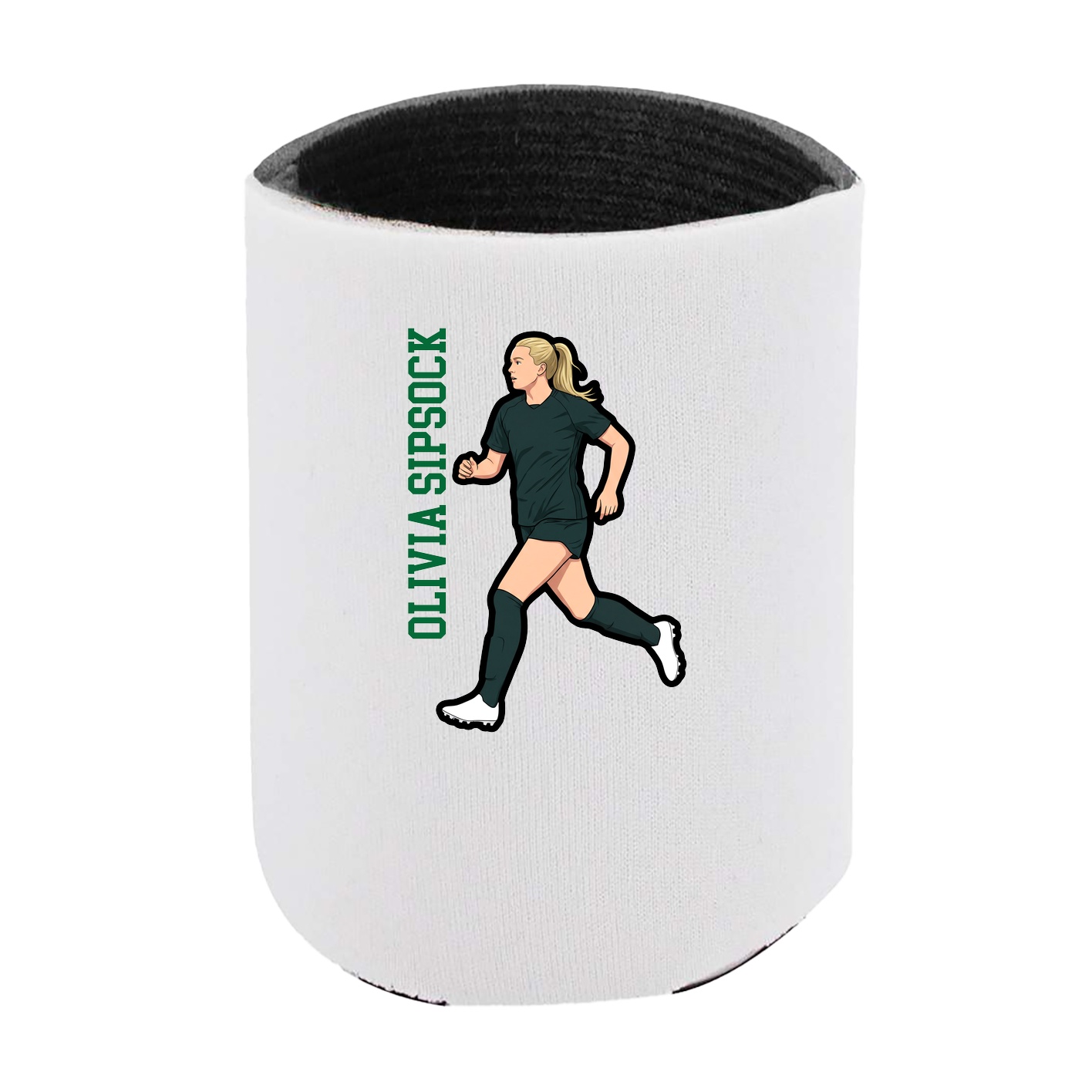 Can Holder — Name Vertical in White