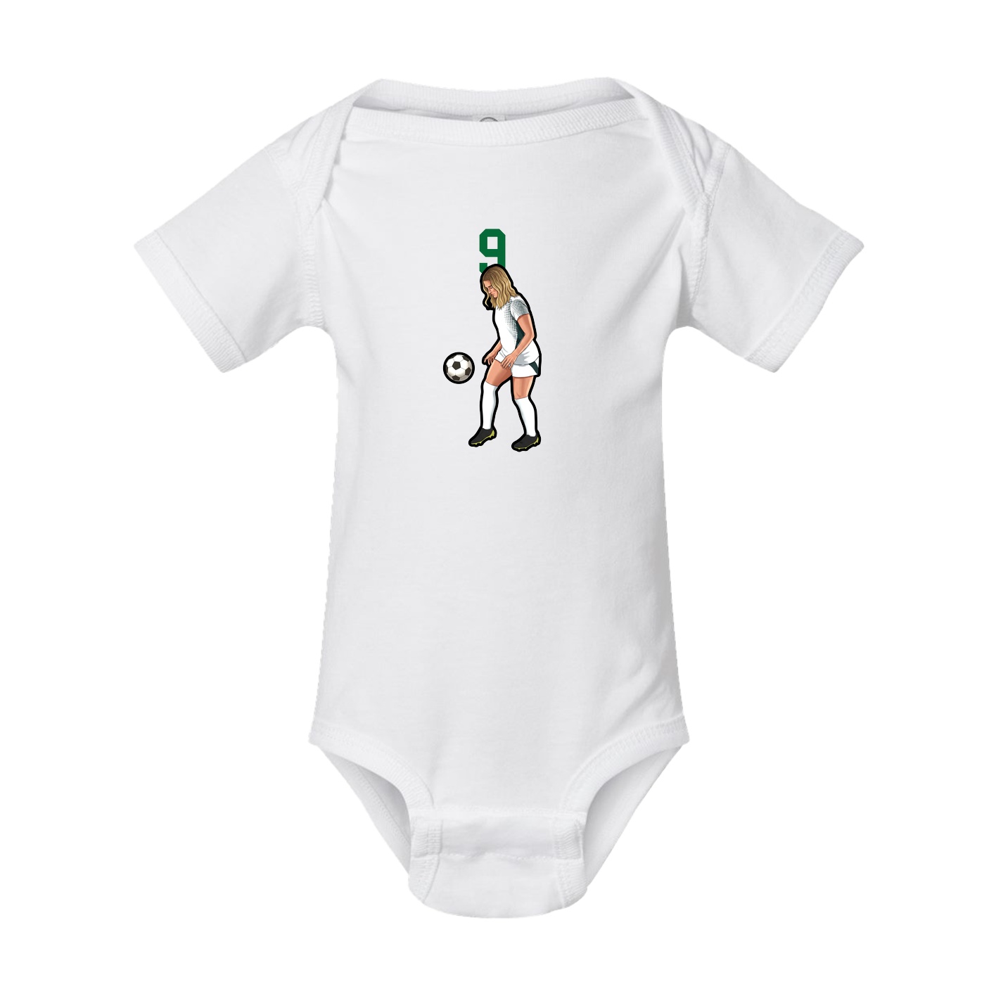 Baby Onesie — Number Top in White
