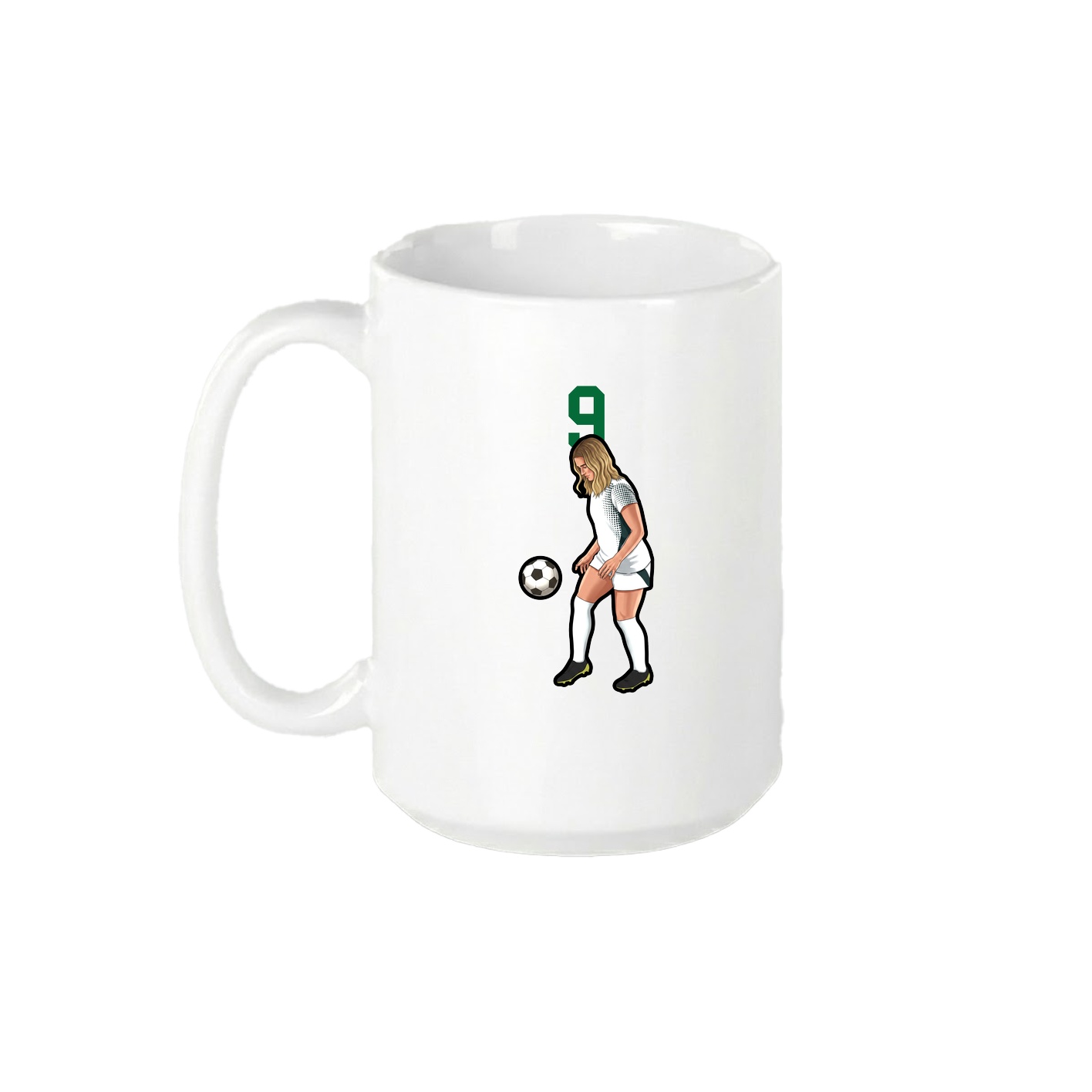 15oz Coffee Mug — Number Top in White