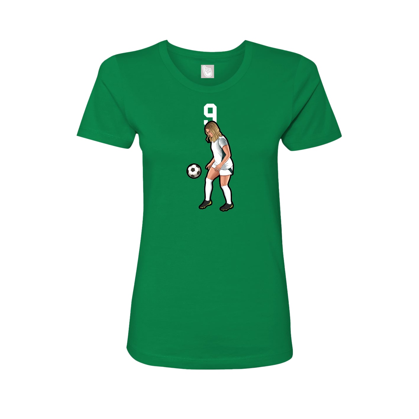 Womens Tee — Number Top in Green