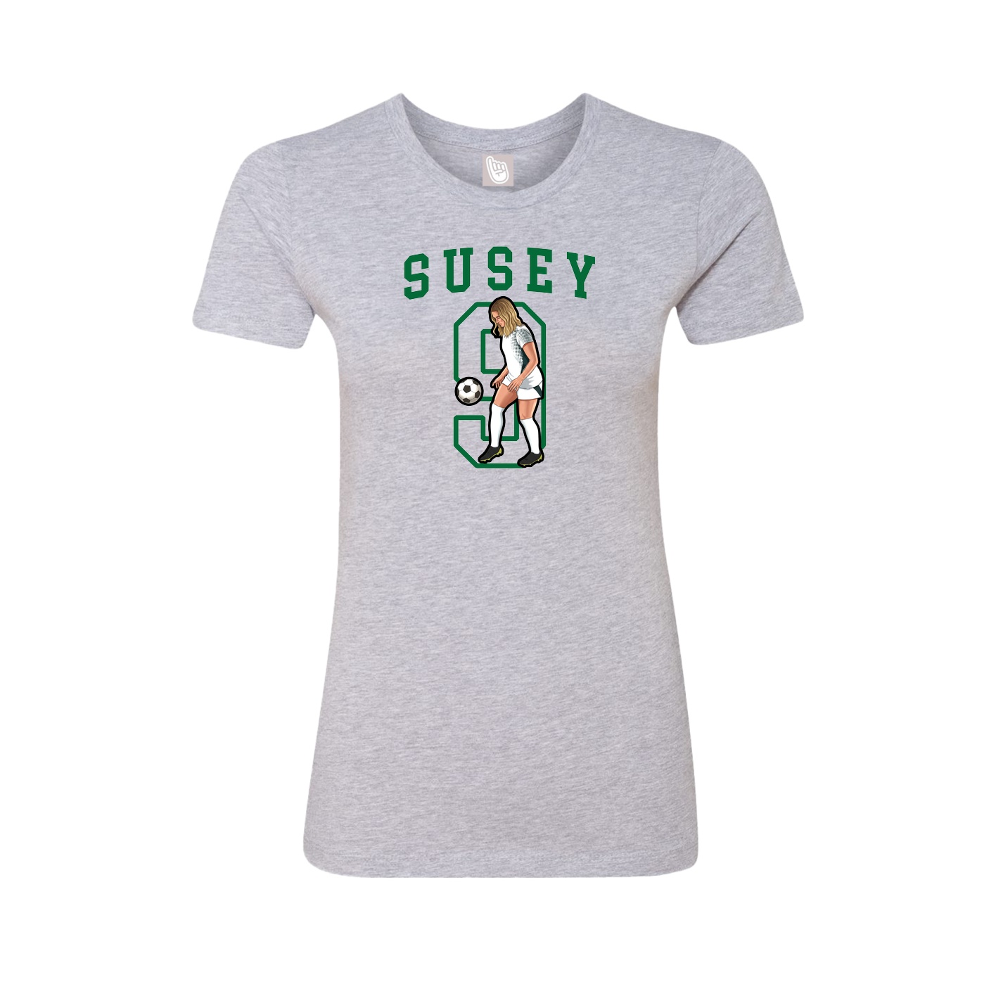 Fitted Women's Tee — Shirsey in Grey