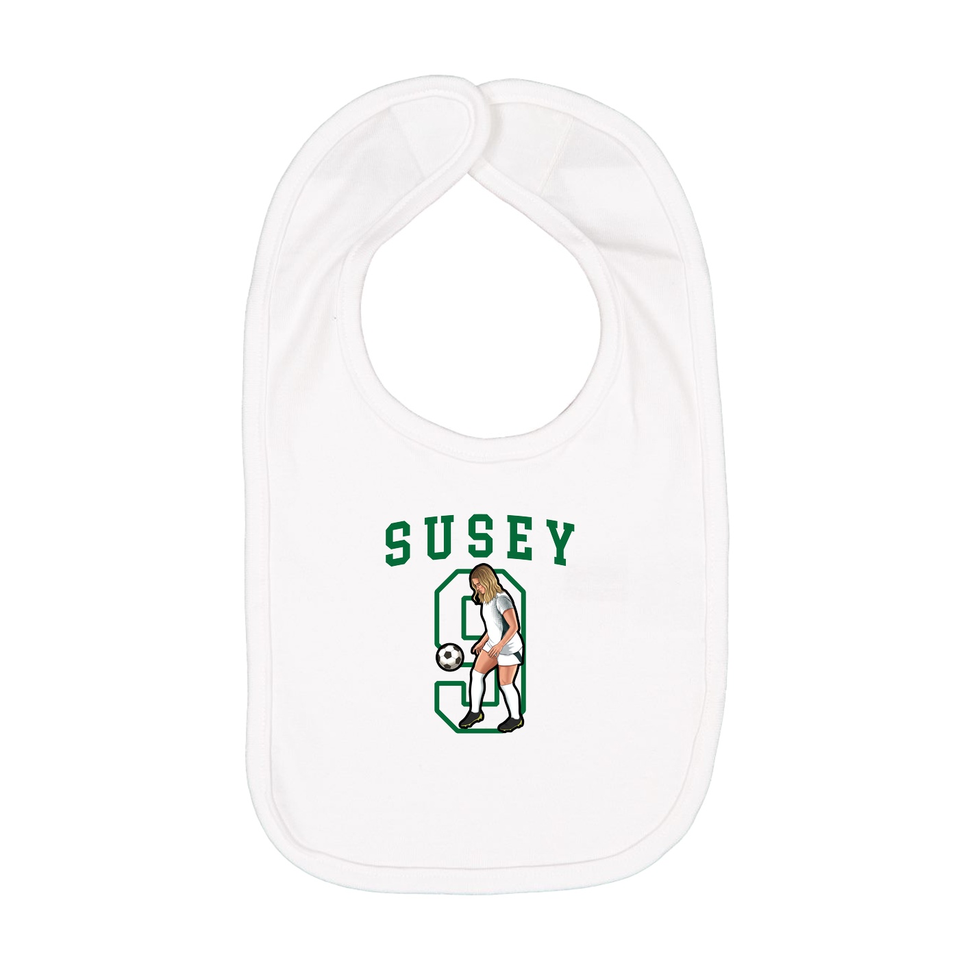 Infant Bib — Shirsey in White