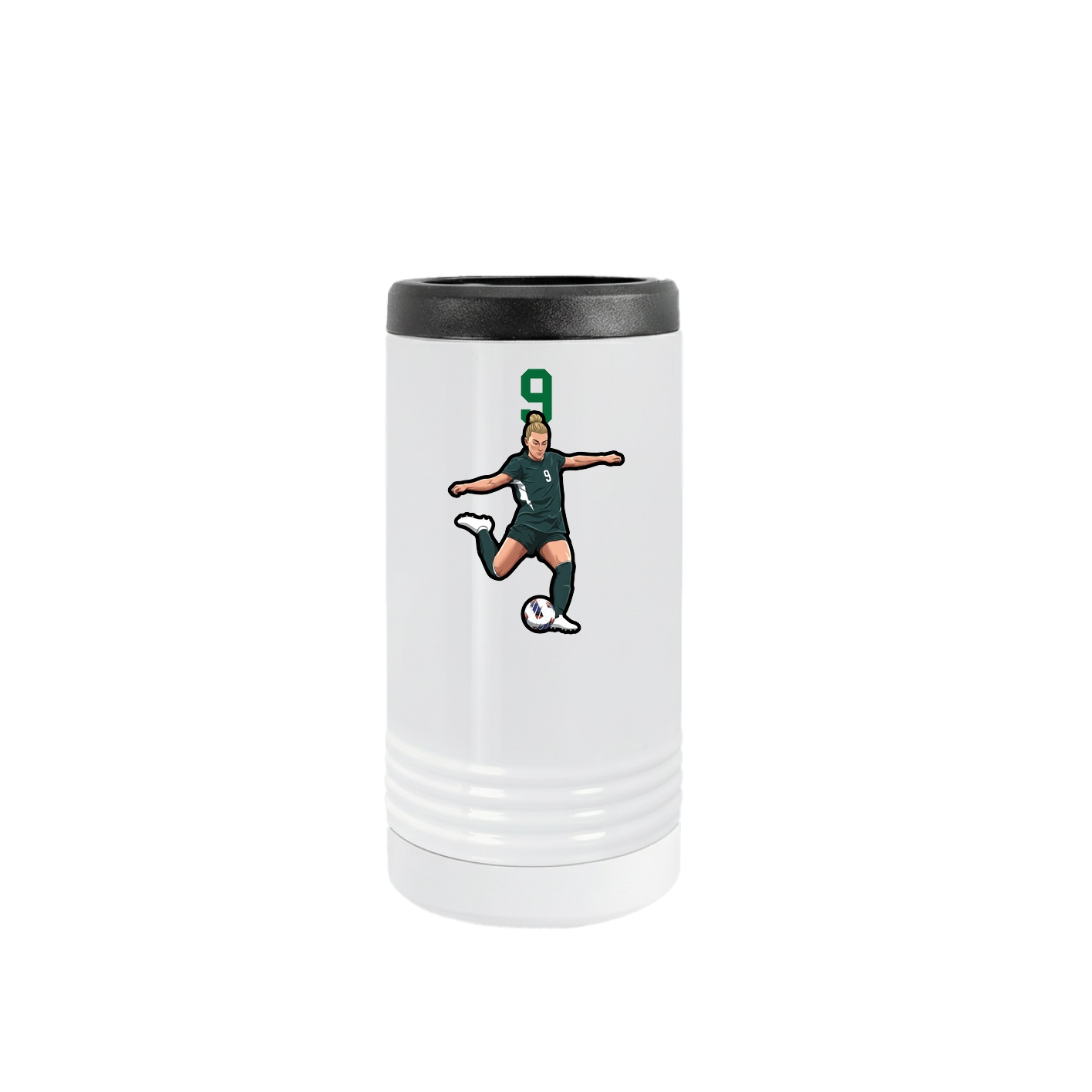 Slim Beverage Holder — Number Top in White