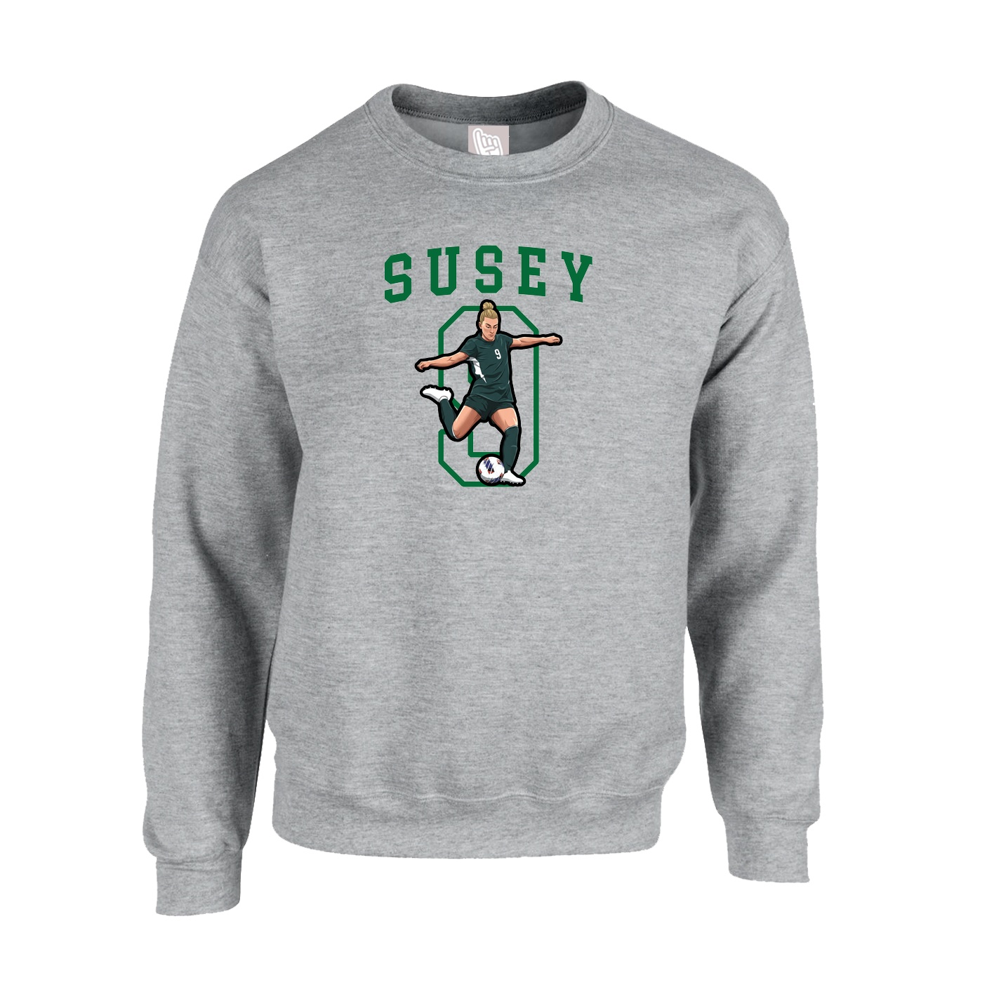 Fleece Crew — Shirsey in Grey