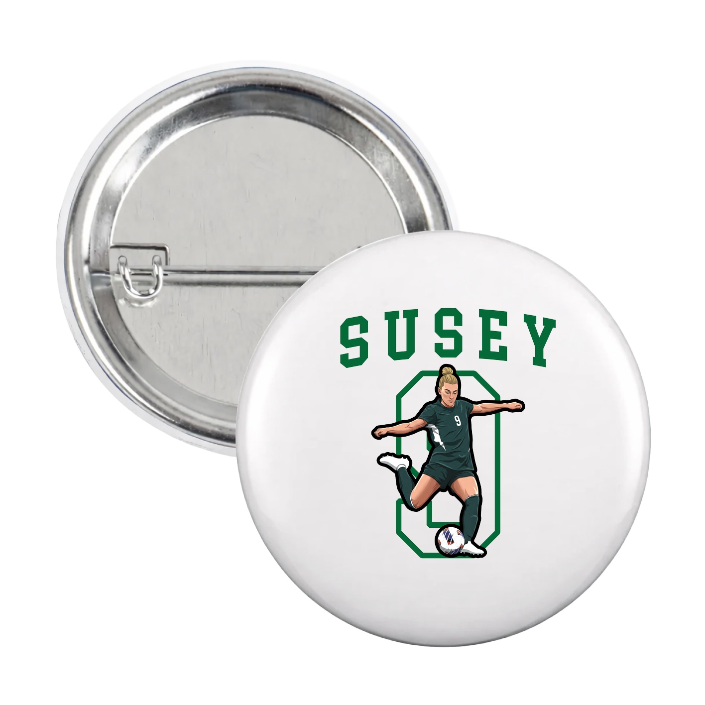 Game Day Button — Shirsey in White