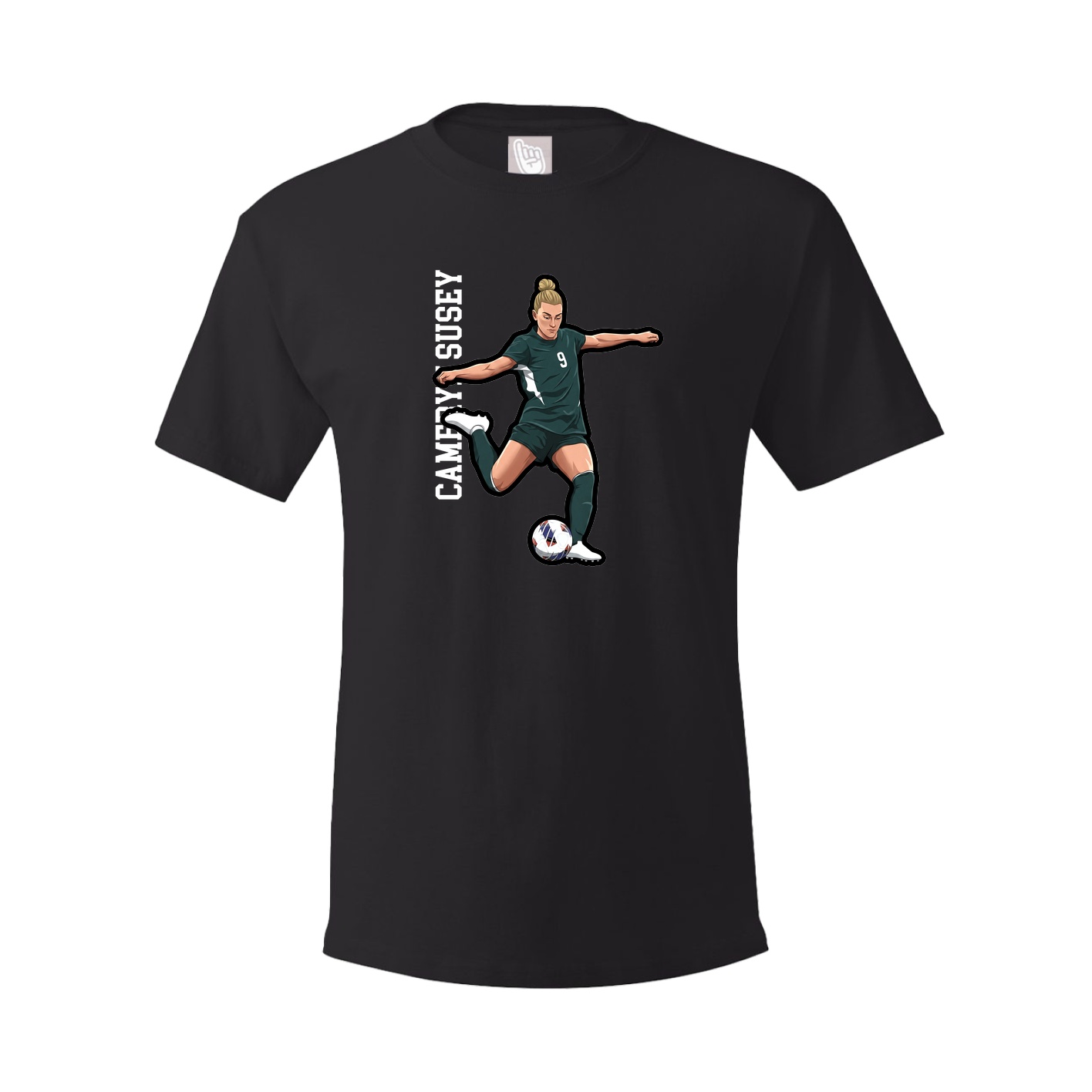 Tee — Name Vertical in Black