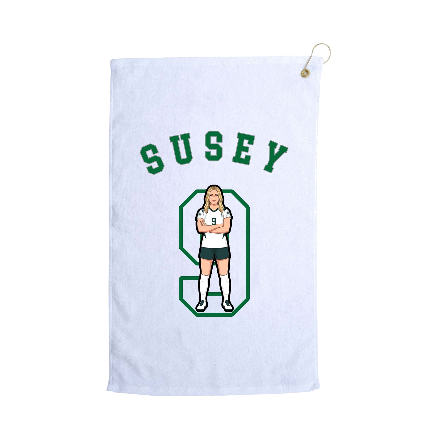 Golf Towel — Shirsey Arch in White