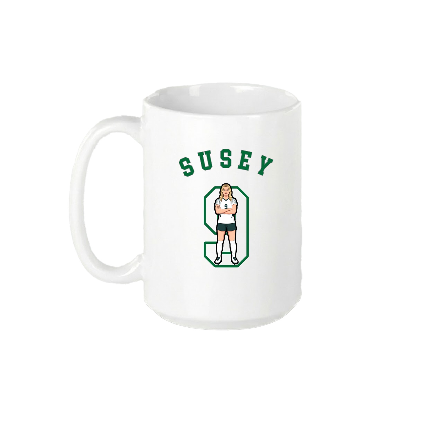 15oz Coffee Mug — Shirsey Arch in White