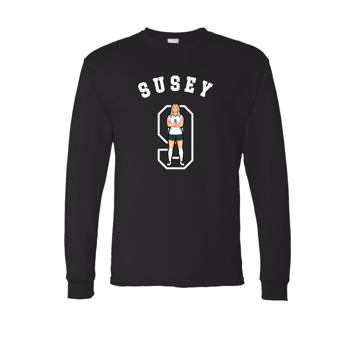 Long Sleeve Tee — Shirsey Arch in Black