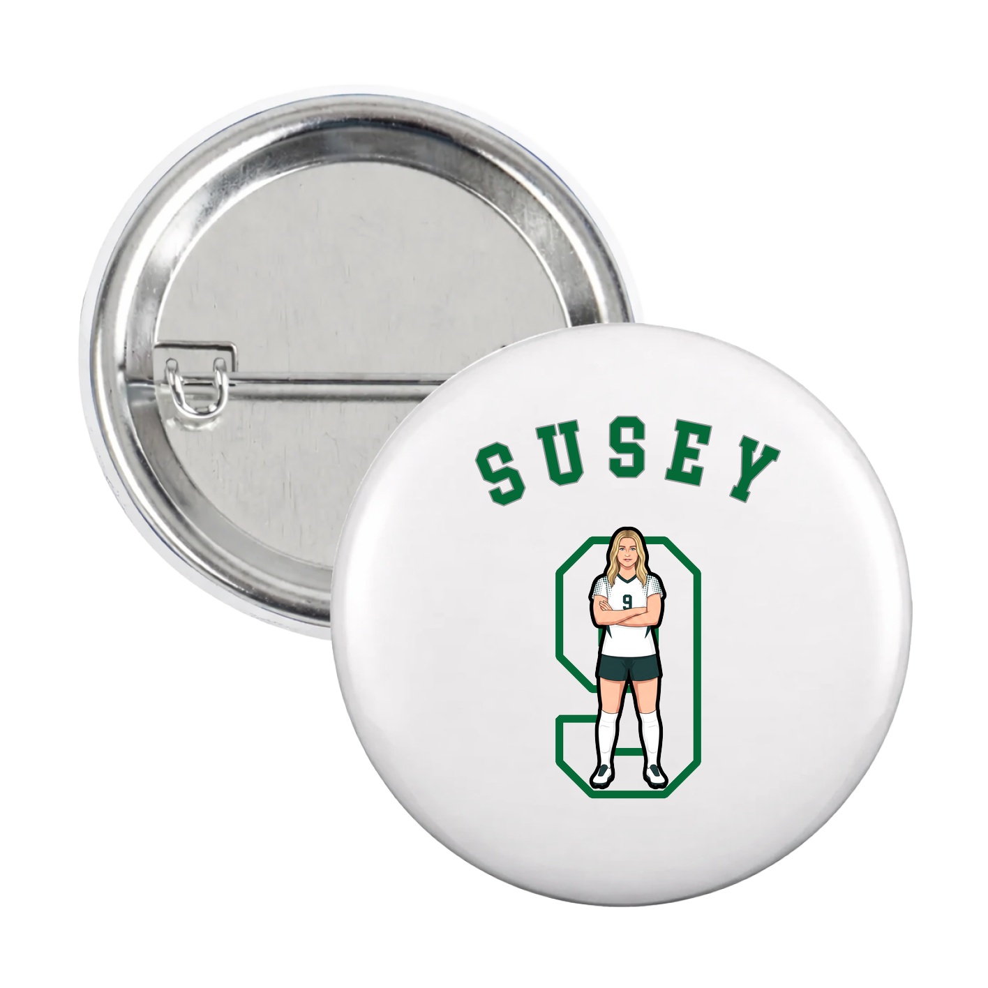 Game Day Button — Shirsey Arch in White
