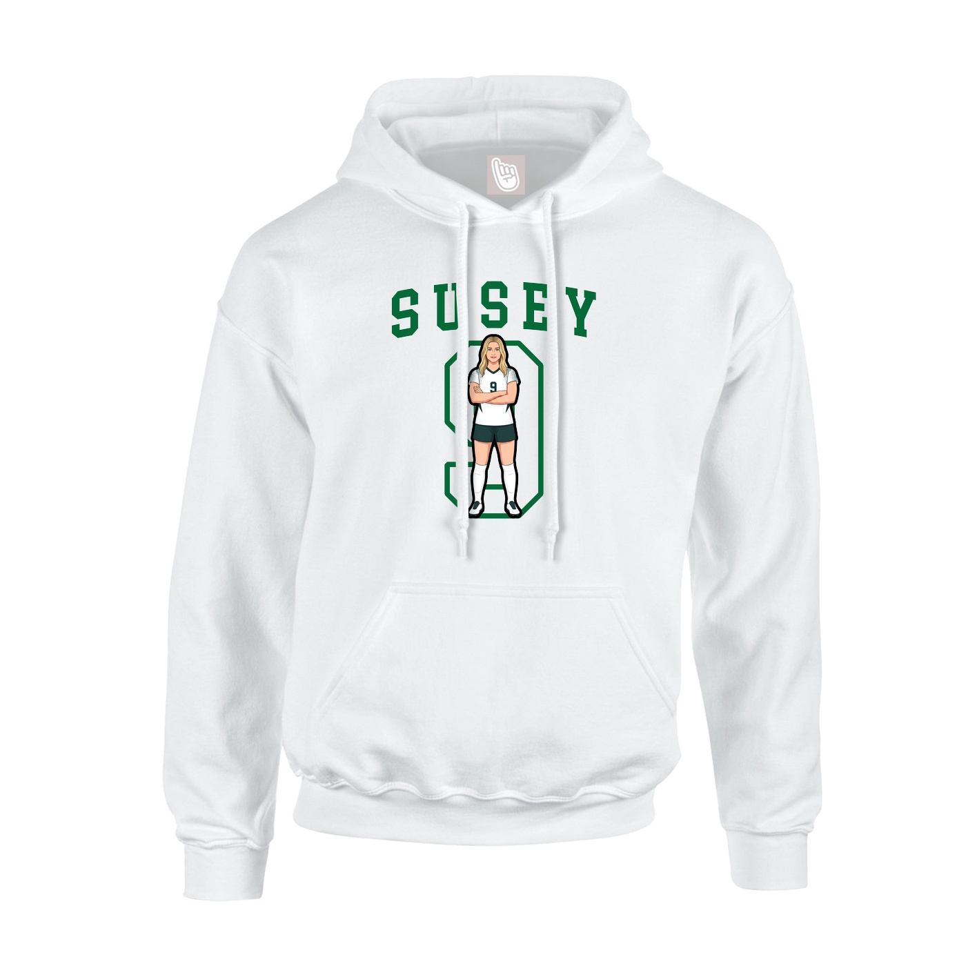Hoodie — Shirsey in White