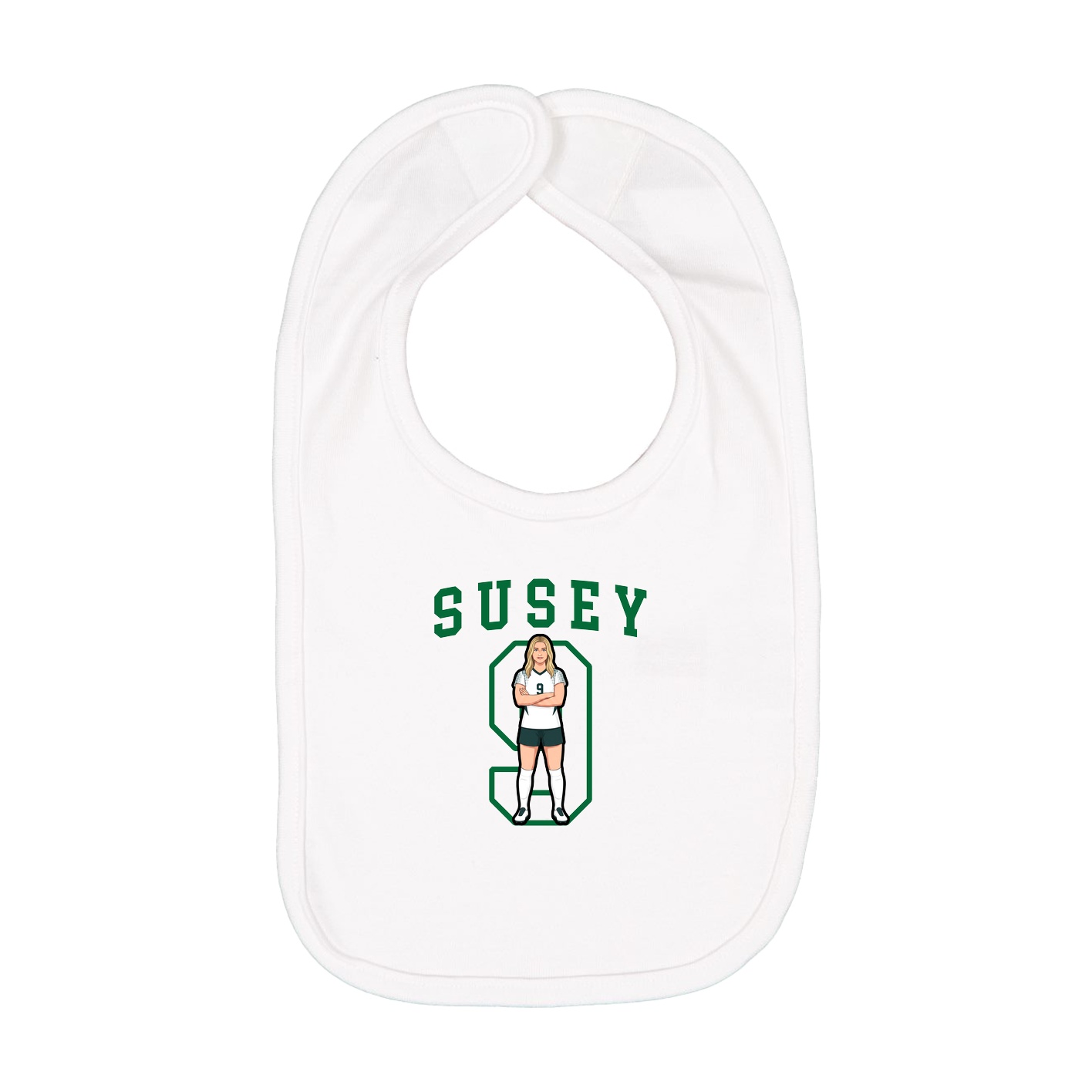 Infant Bib — Shirsey in White