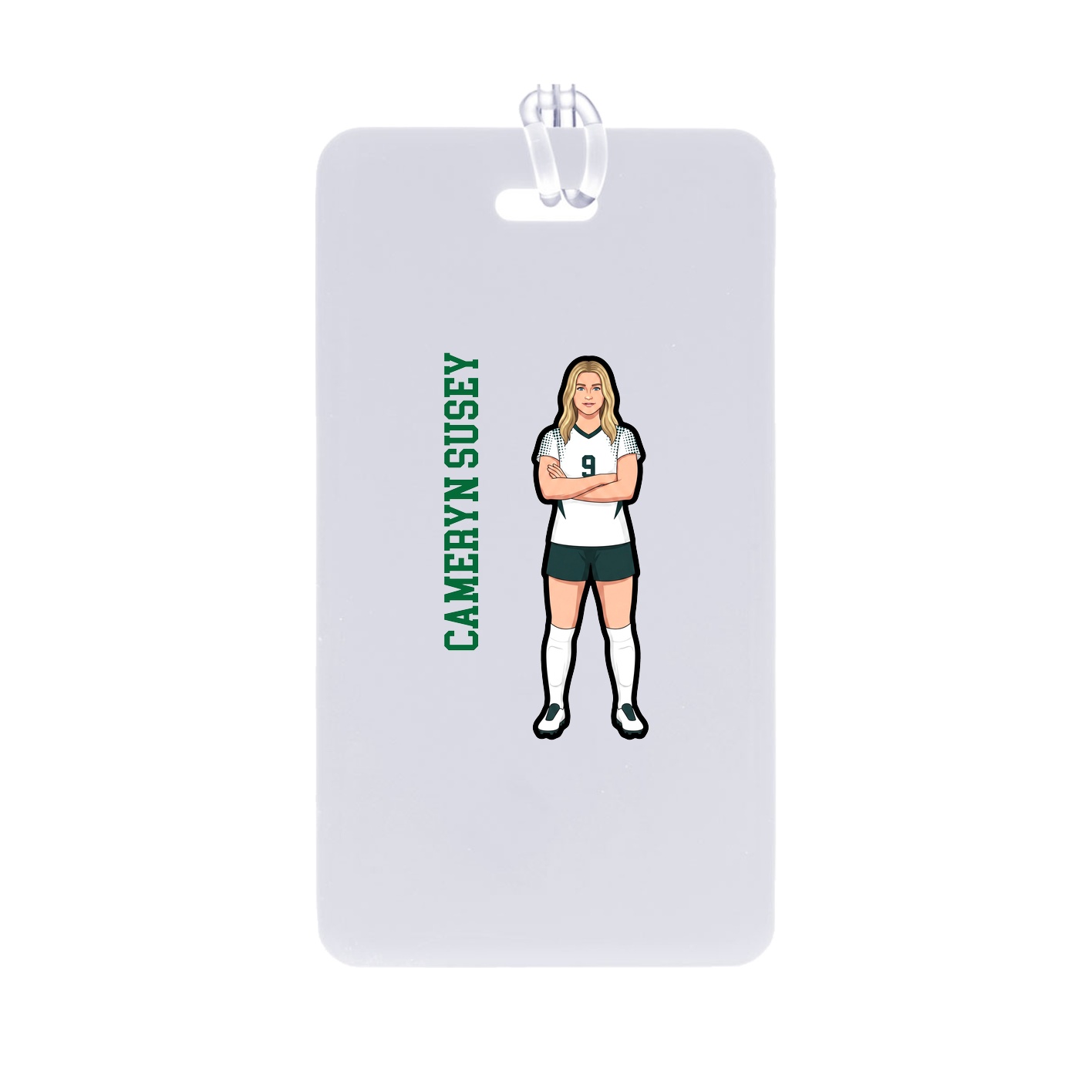 Bag Tag — Name Vertical in Classic