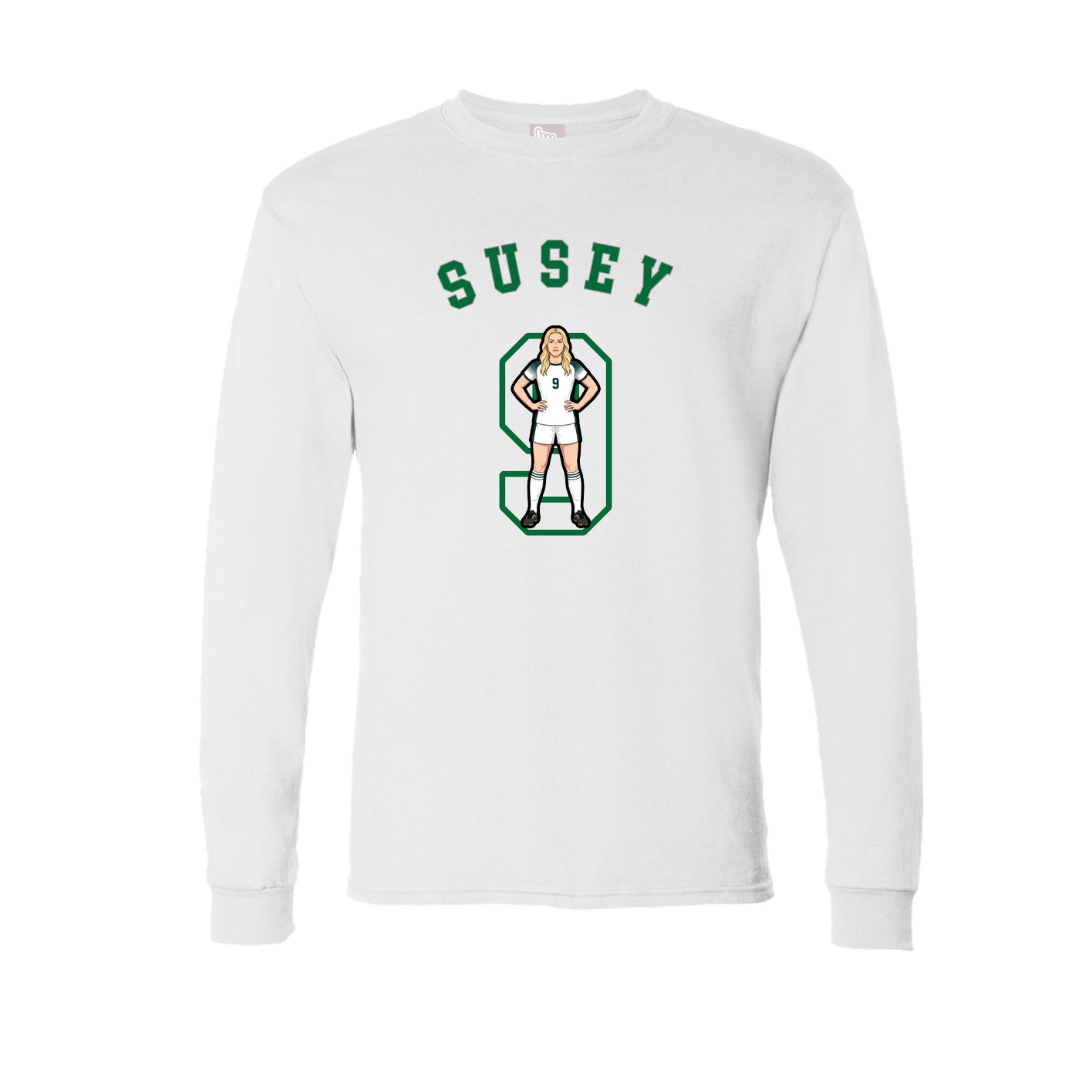 Long Sleeve Tee — Shirsey Arch in White