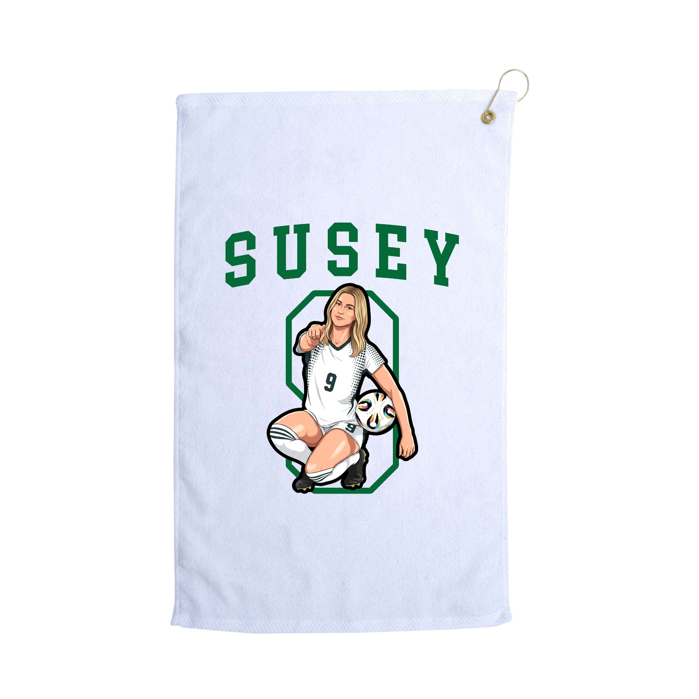 Golf Towel — Shirsey in White