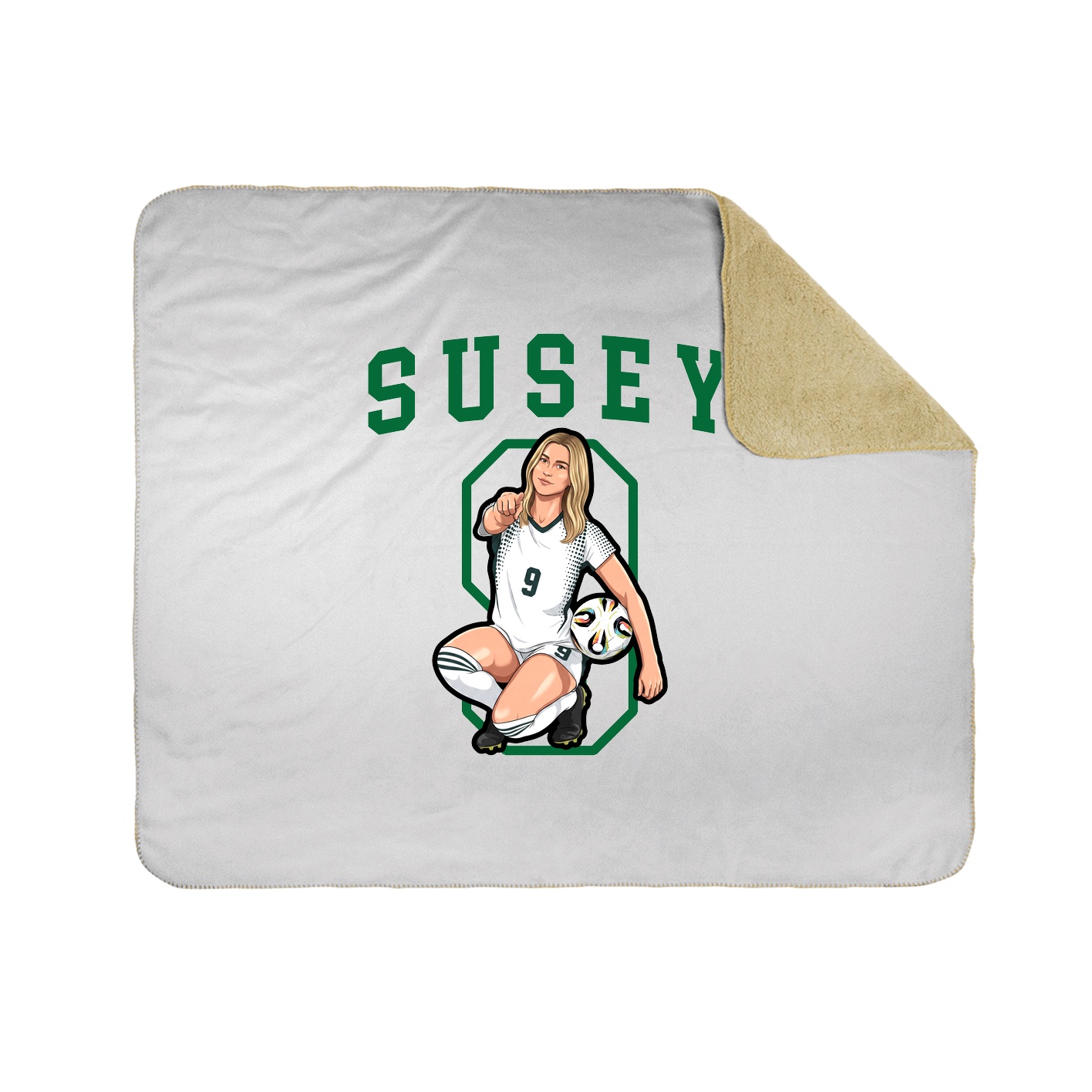 Throw Blanket — Shirsey in White