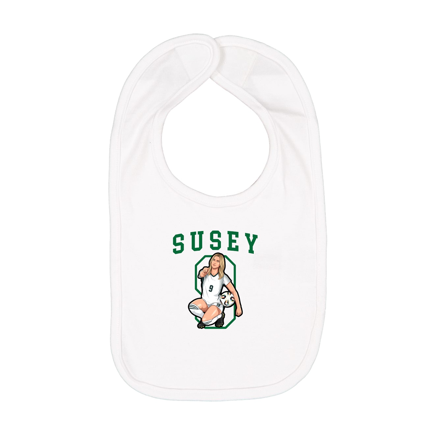 Infant Bib — Shirsey in White