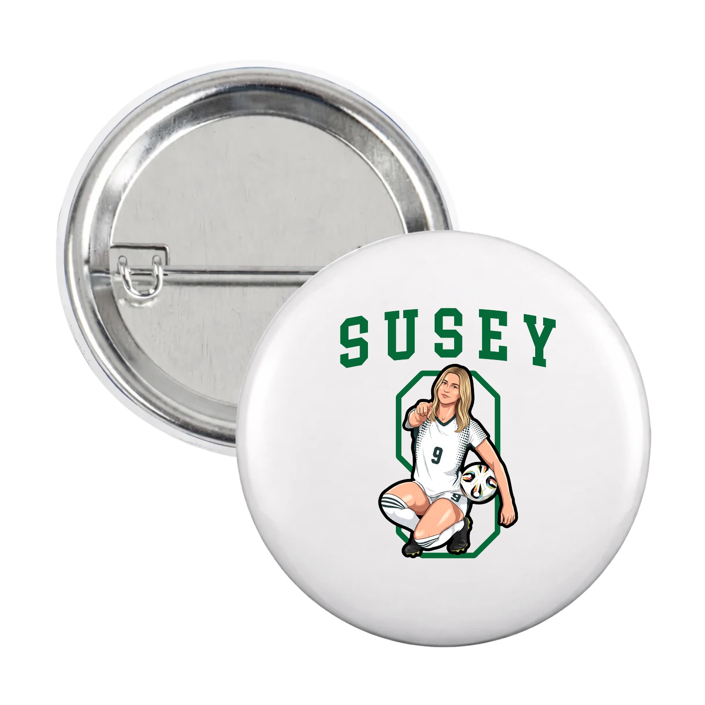 Game Day Button — Shirsey in White