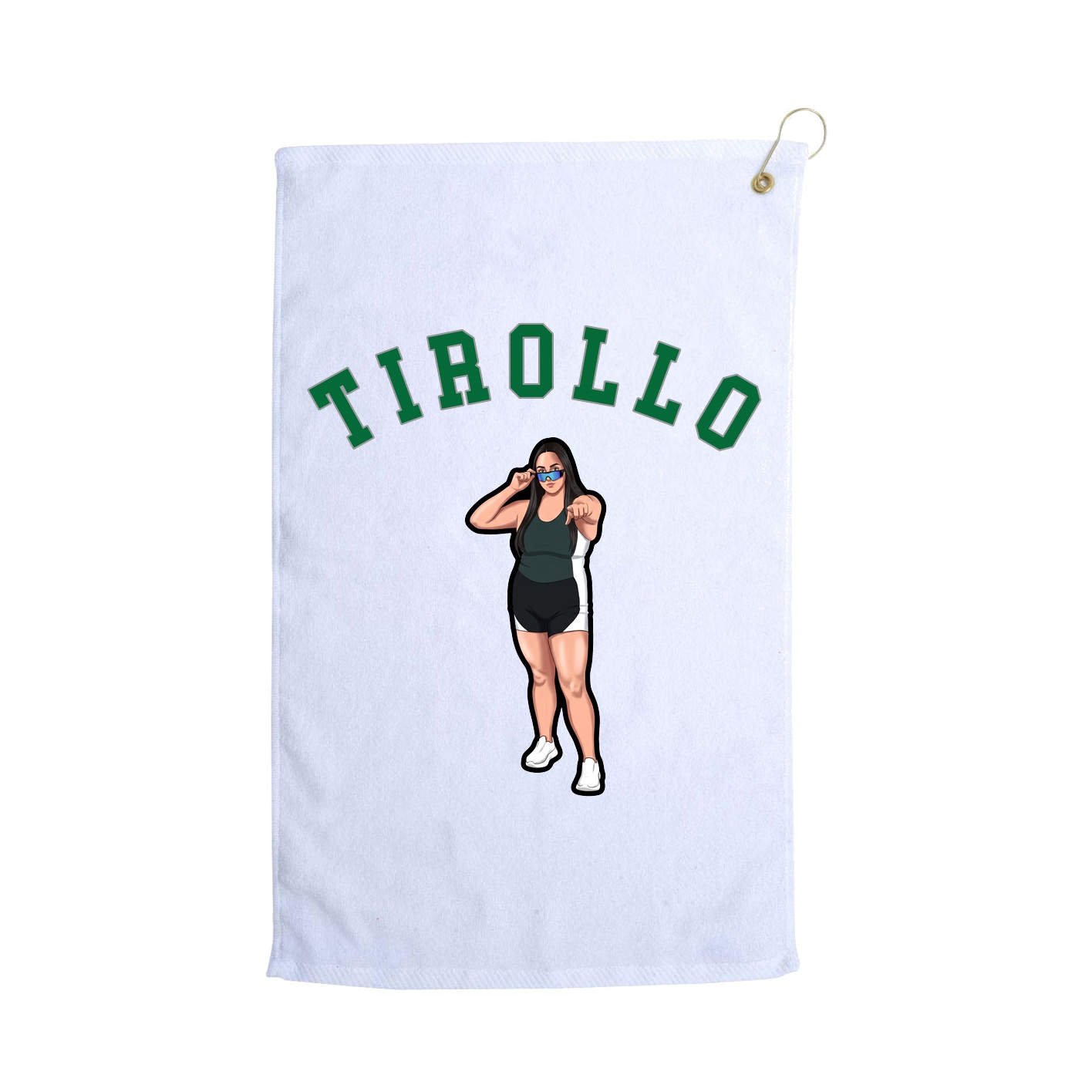 Golf Towel — Shirsey Arch in White
