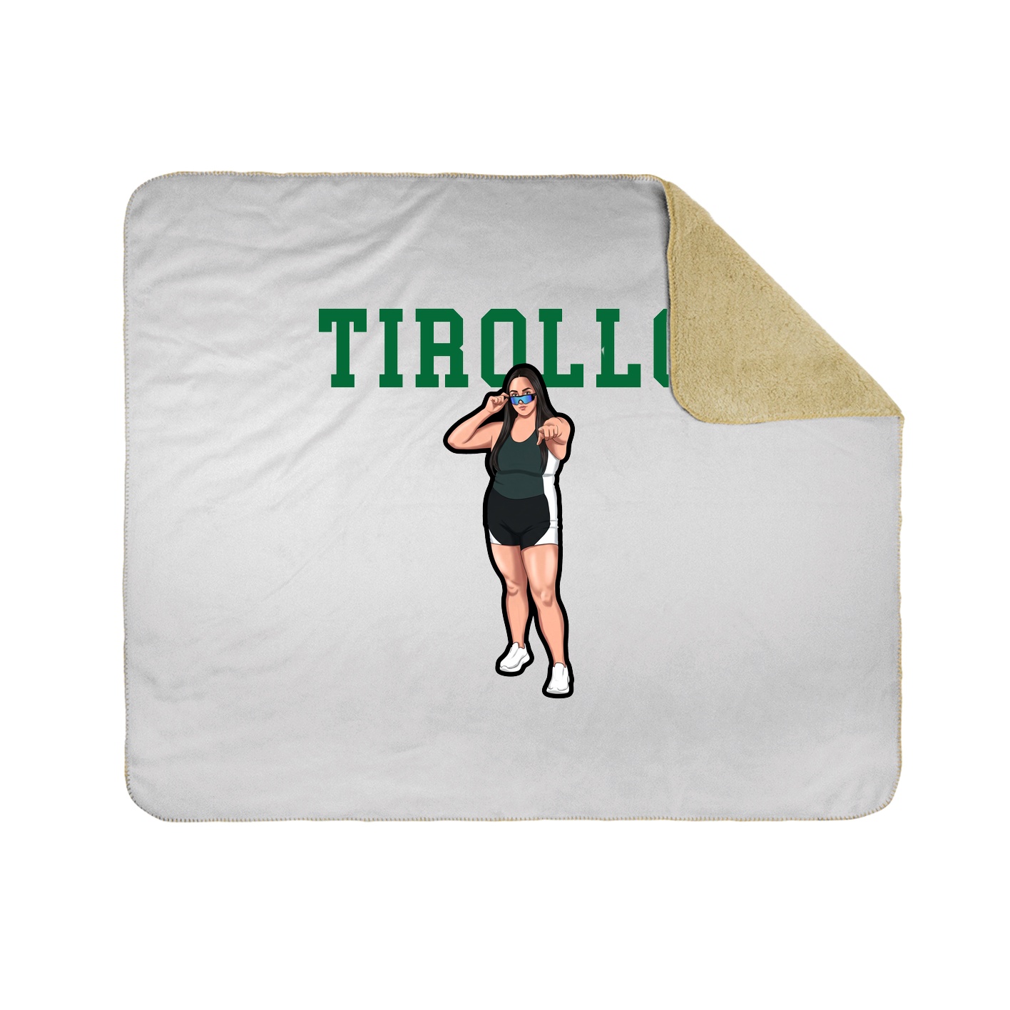 Throw Blanket — Shirsey in White