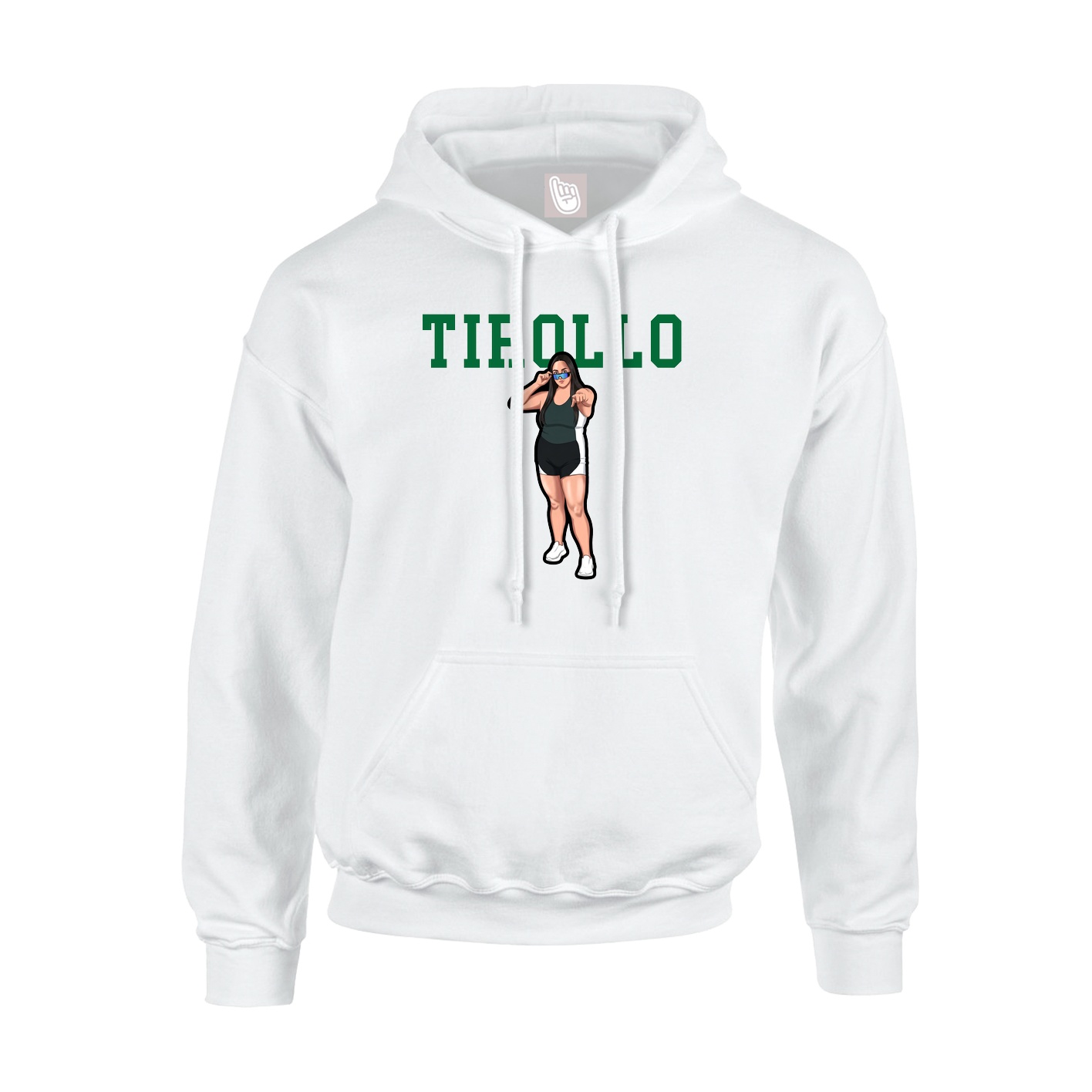 Hoodie — Shirsey in White