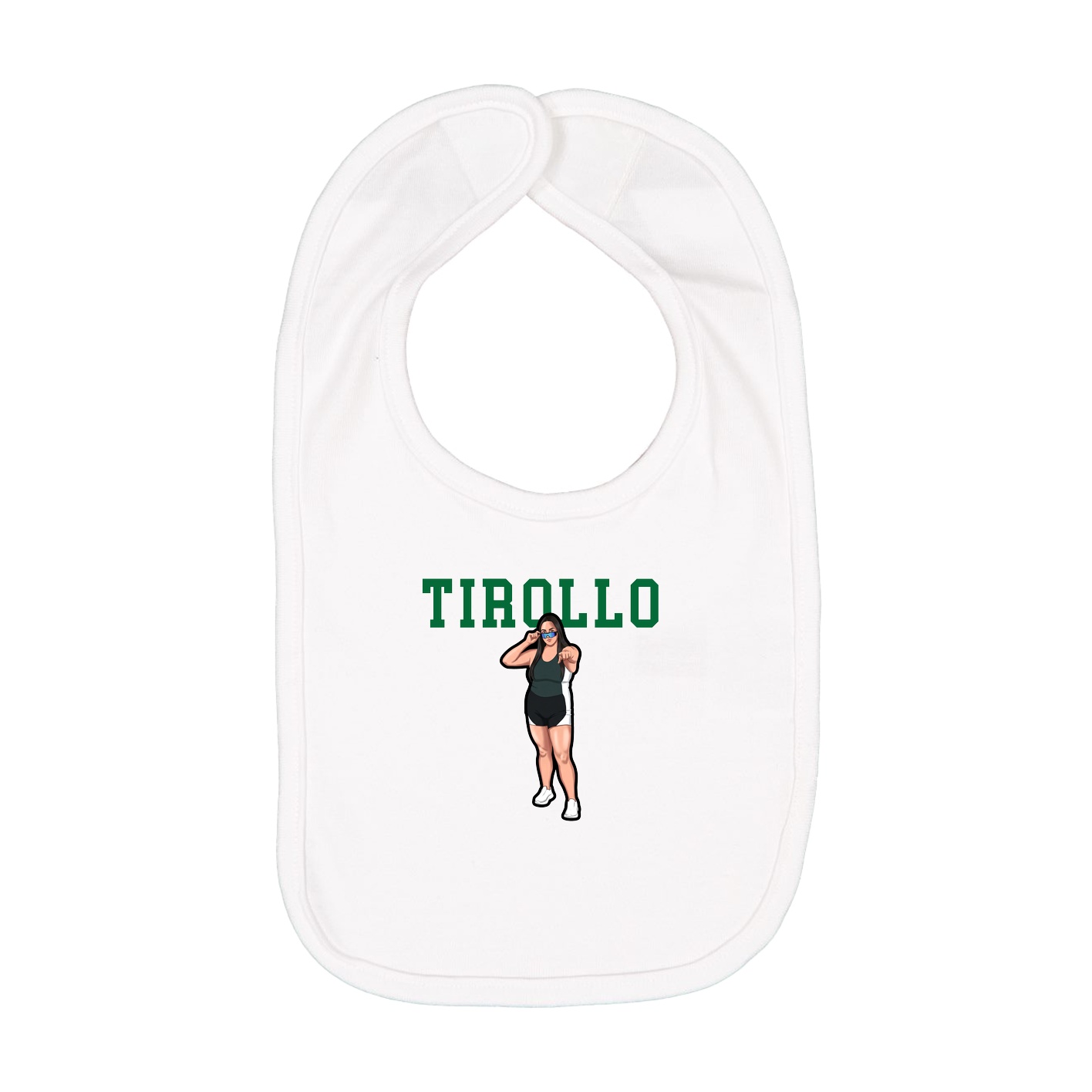 Infant Bib — Shirsey in White