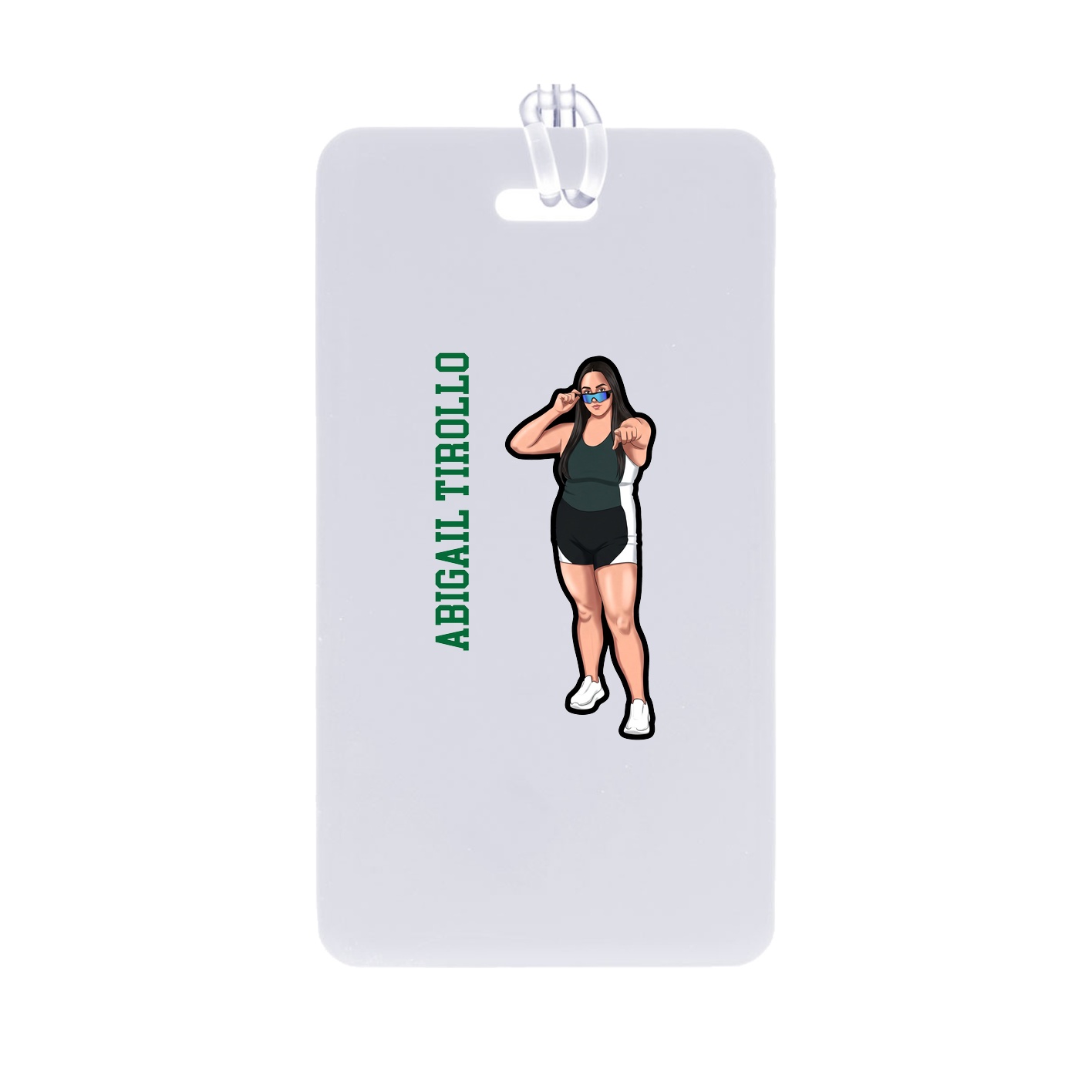 Bag Tag — Name Vertical in Classic