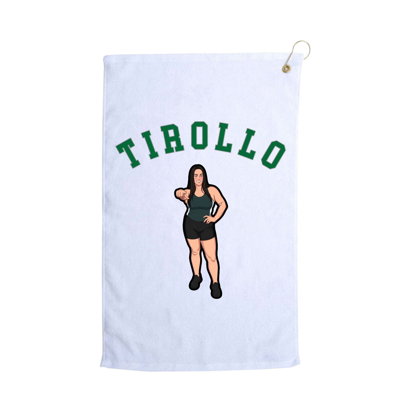 Golf Towel — Shirsey Arch in White