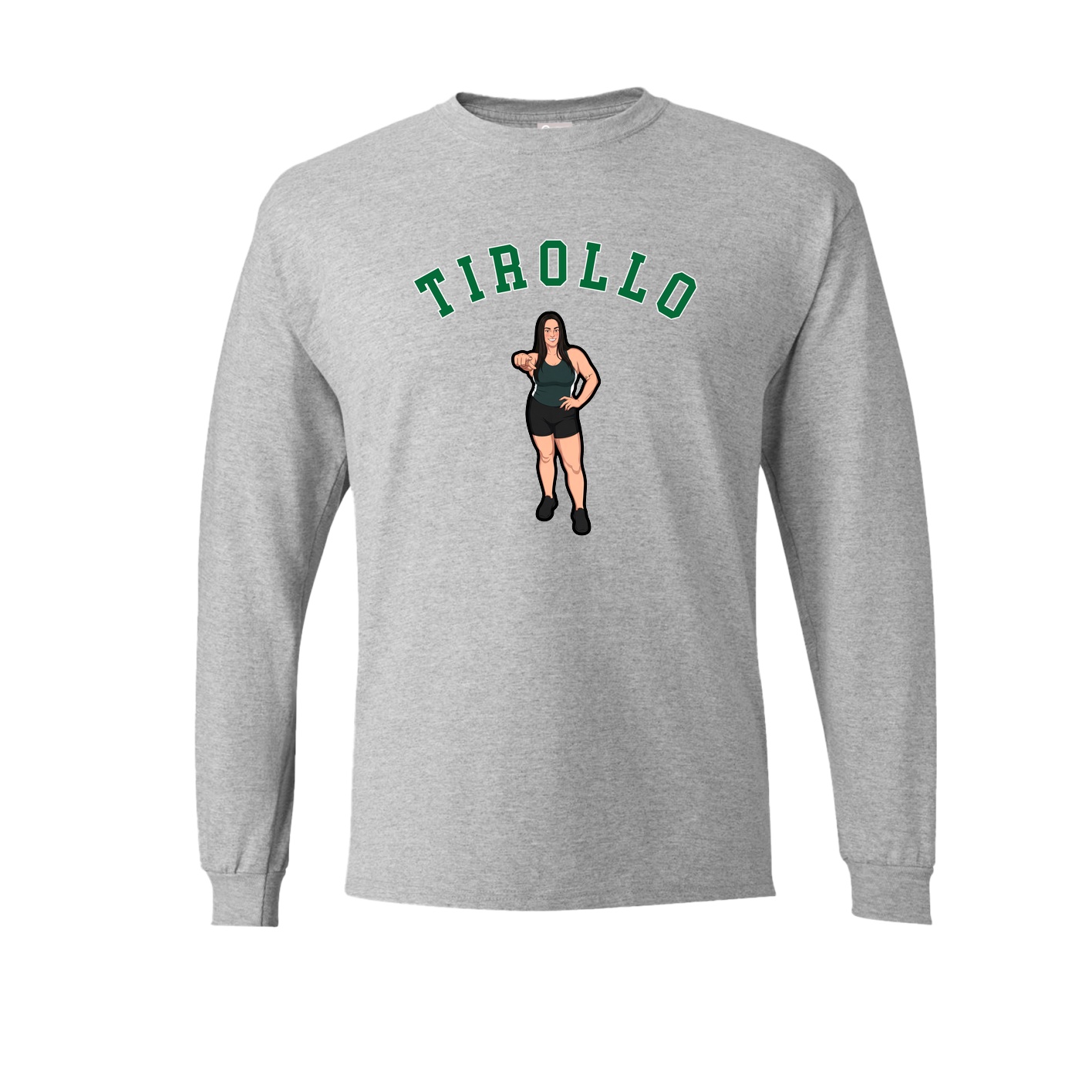 Long Sleeve Tee — Shirsey Arch in Grey