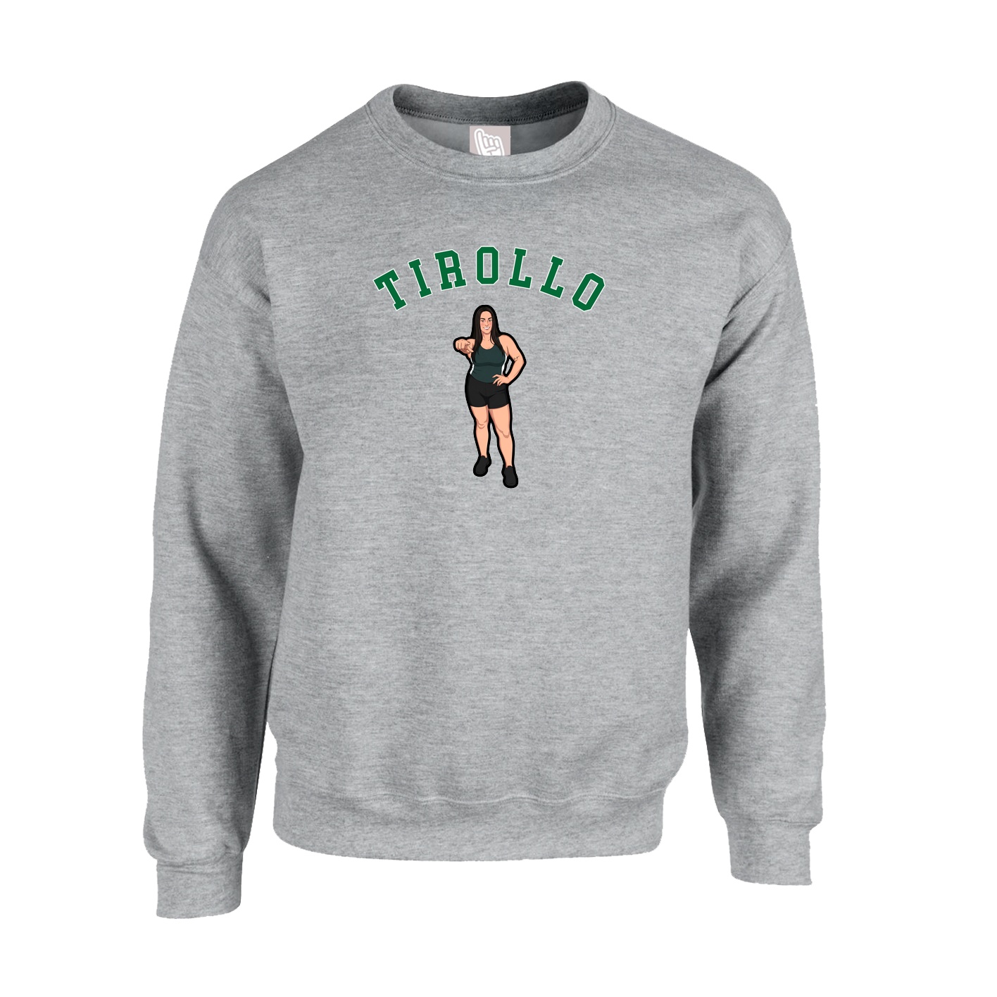 Fleece Crew — Shirsey Arch in Grey