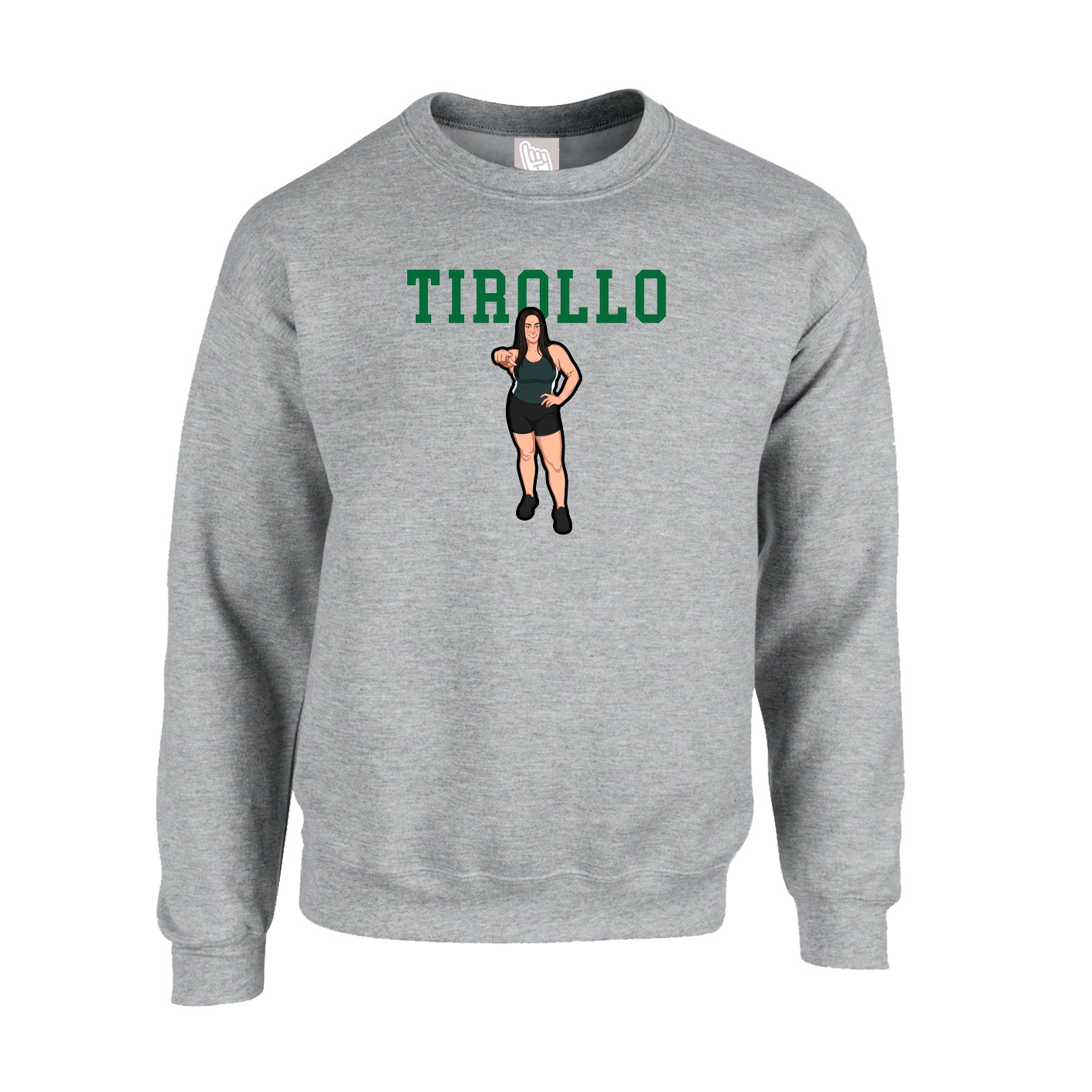 Fleece Crew — Shirsey in Grey