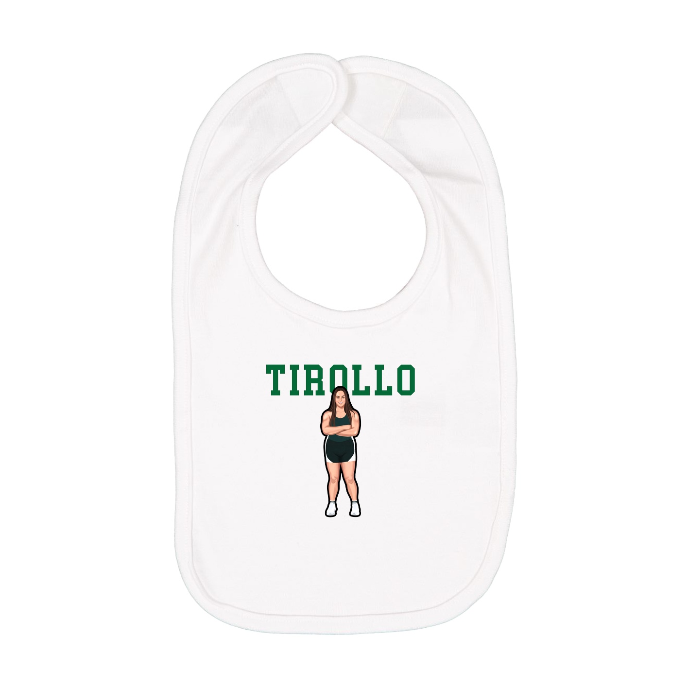 Infant Bib — Shirsey in White