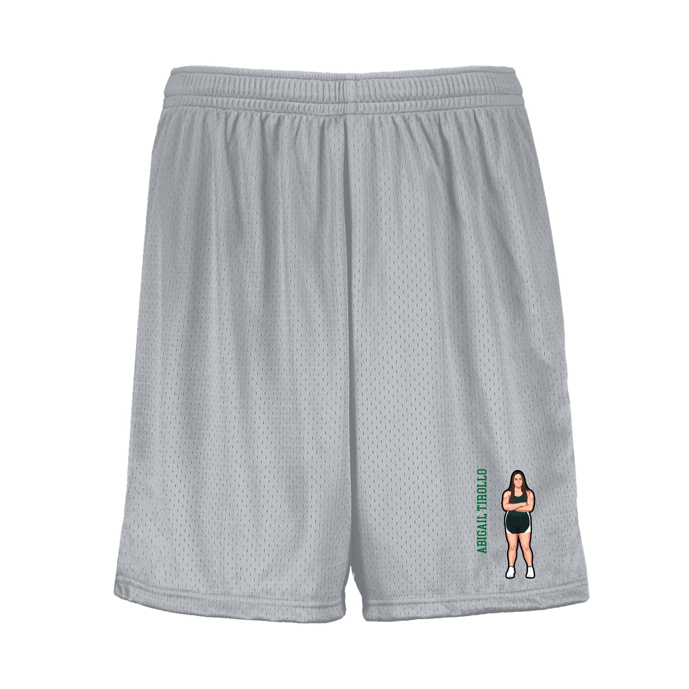 Shorts — Name Vertical in Silver