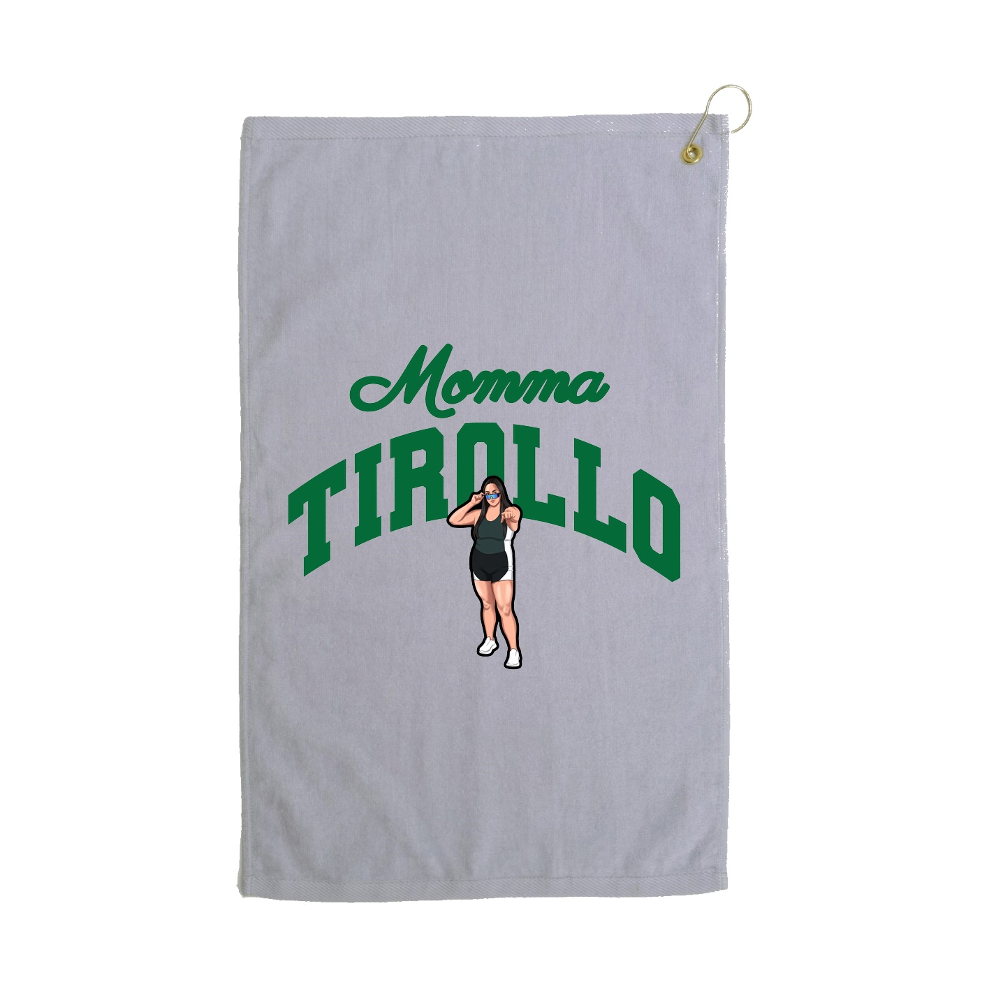 Golf Towel — Mothers Day Arch in Grey