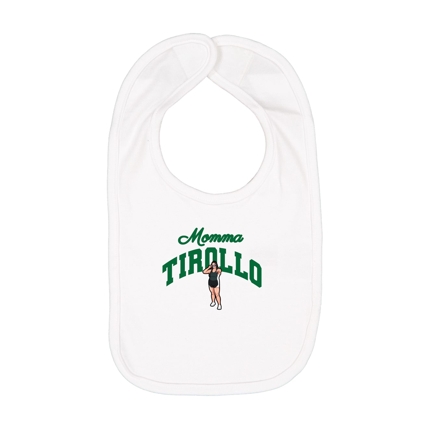Infant Bib — Mothers Day Arch in White