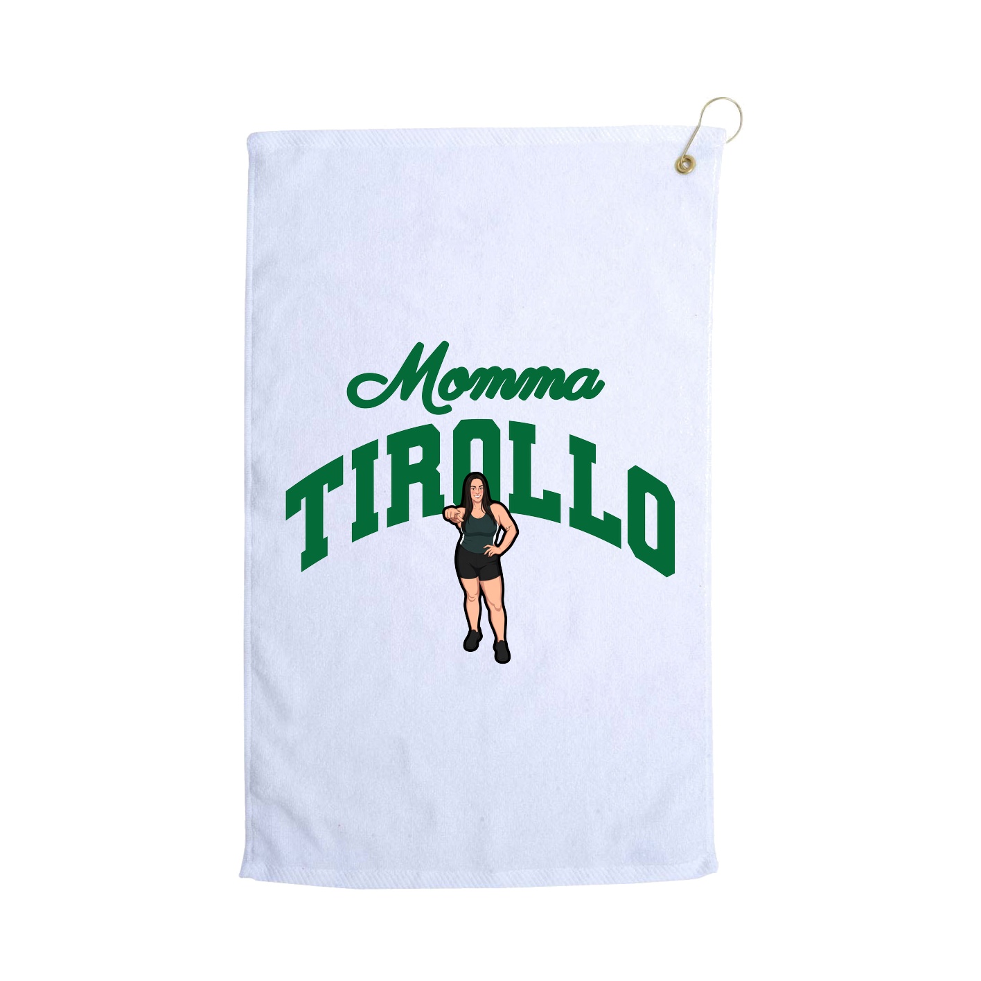 Golf Towel — Mothers Day Arch in White