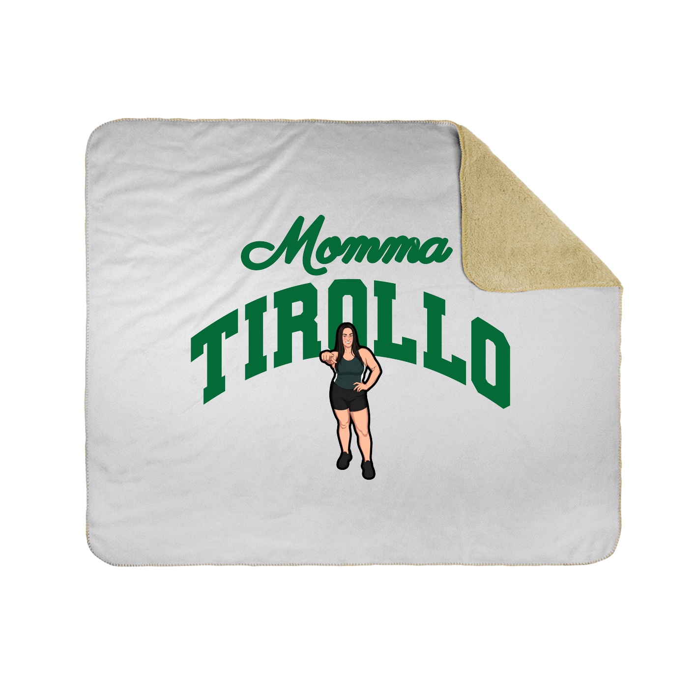 Throw Blanket — Mothers Day Arch in White