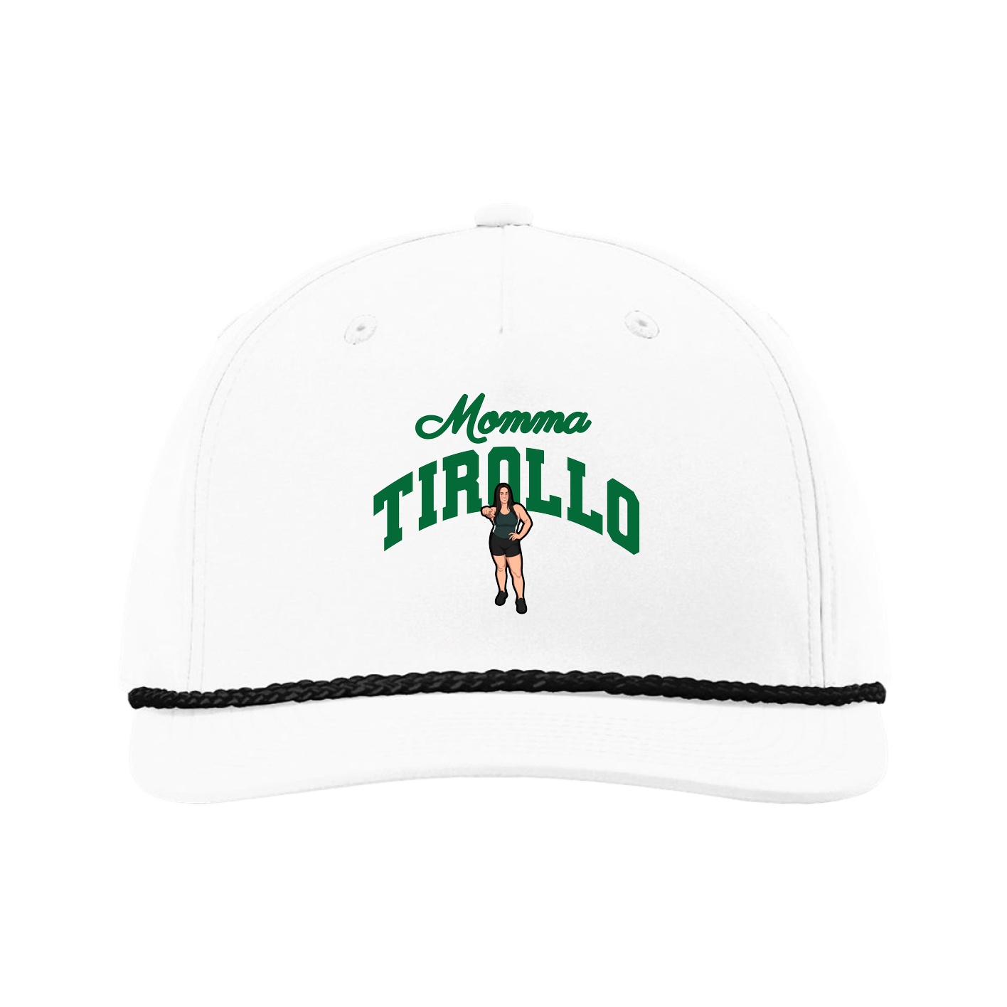 Five-Panel Classic Rope Cap — Mothers Day Arch in White