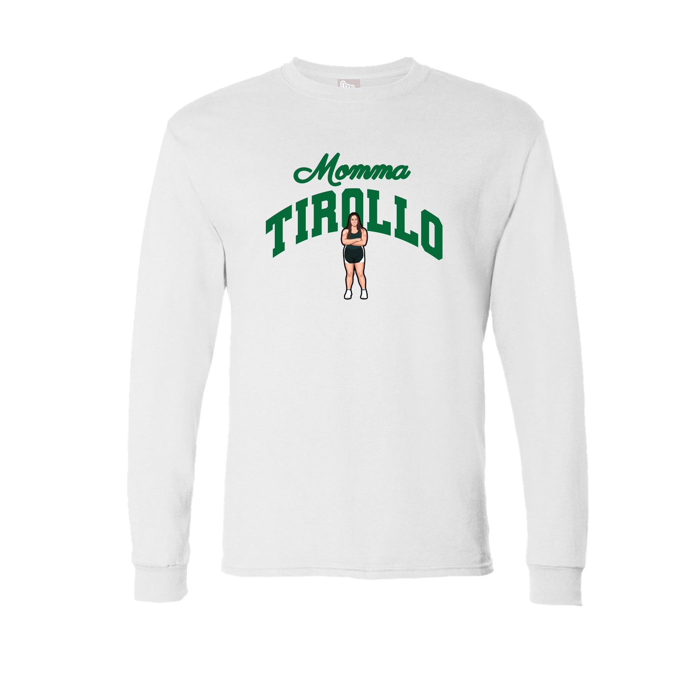 Long Sleeve Tee — Mothers Day Arch in White