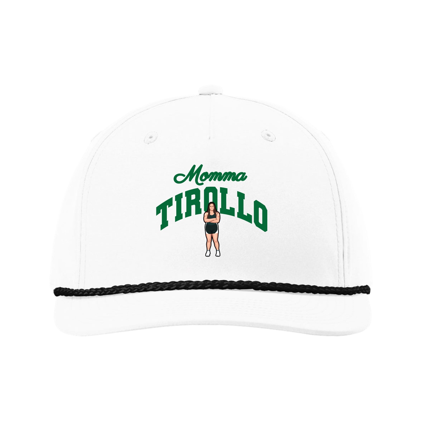 Five-Panel Classic Rope Cap — Mothers Day Arch in White
