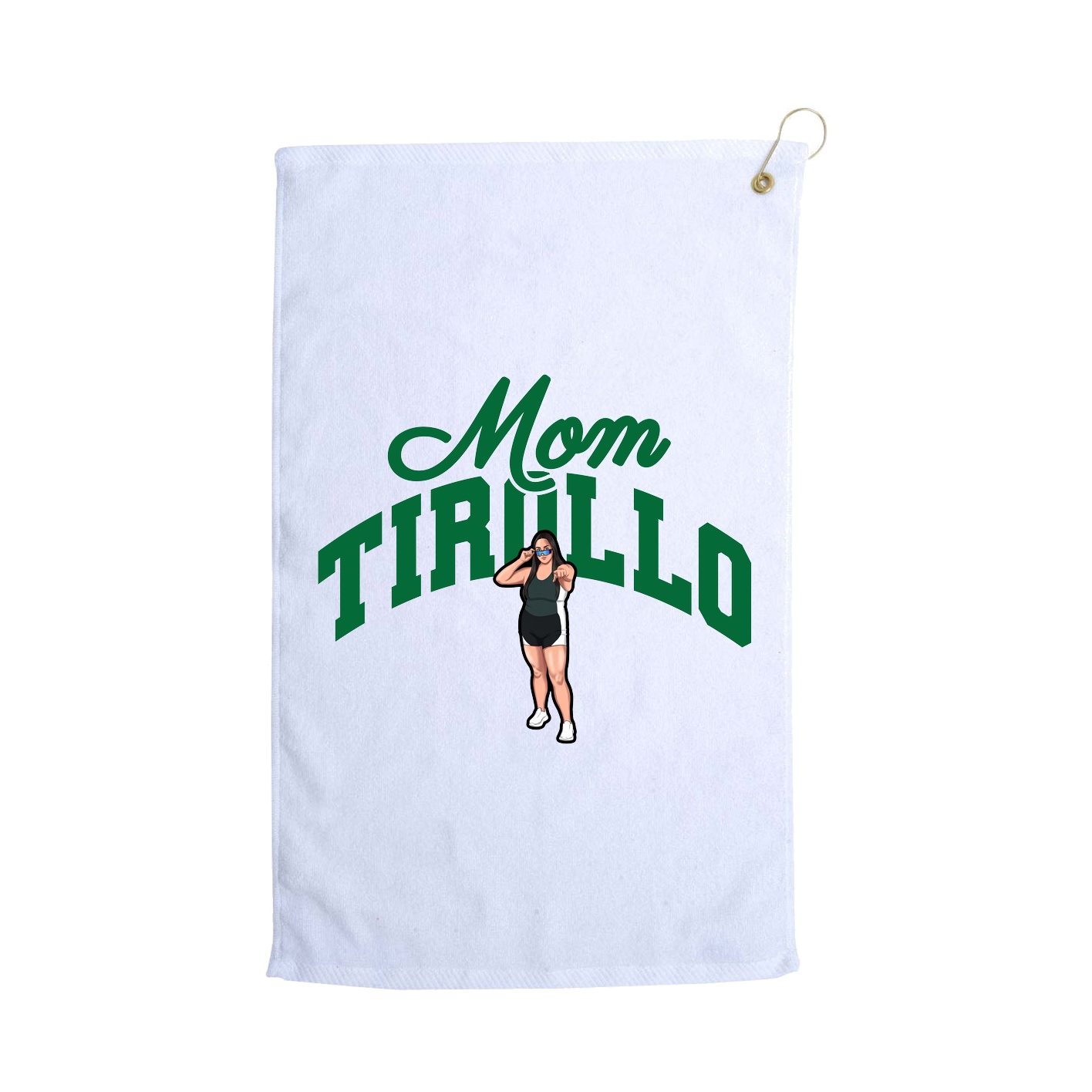 Golf Towel — Mothers Day Arch in White