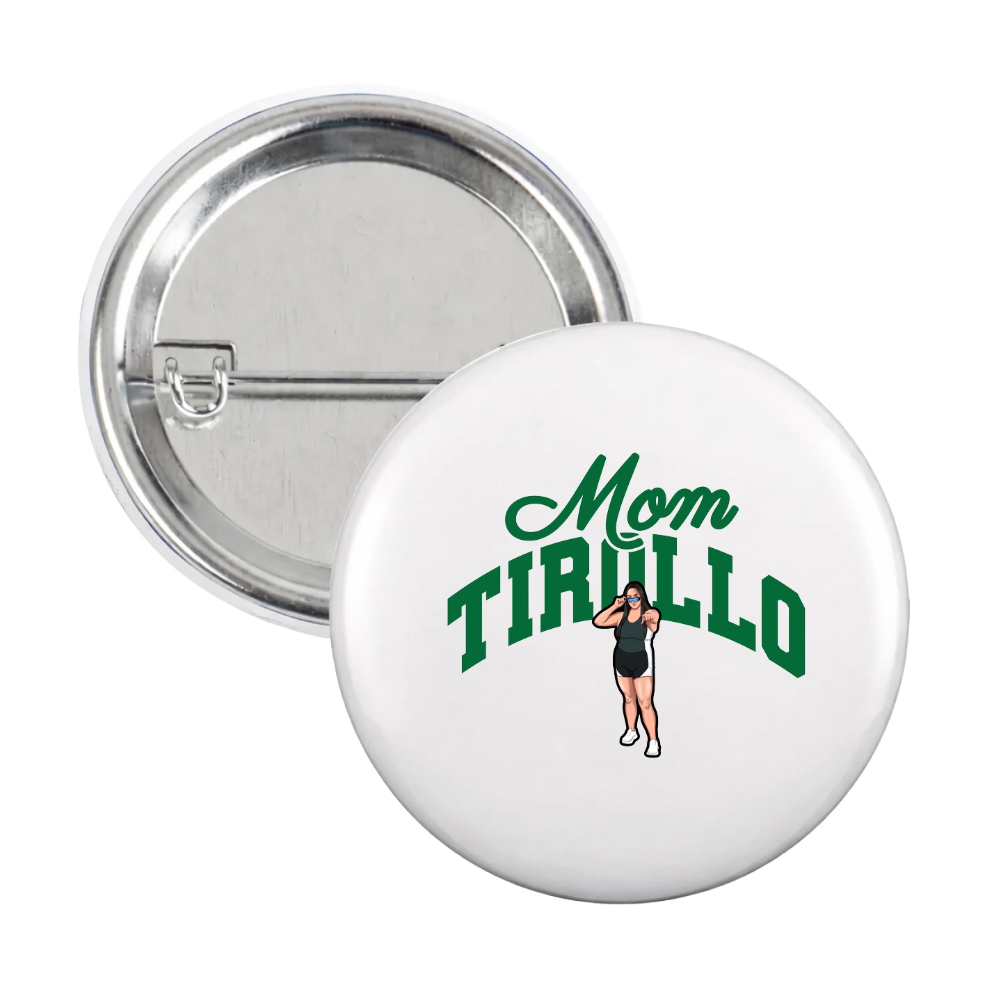 Game Day Button — Mothers Day Arch in White