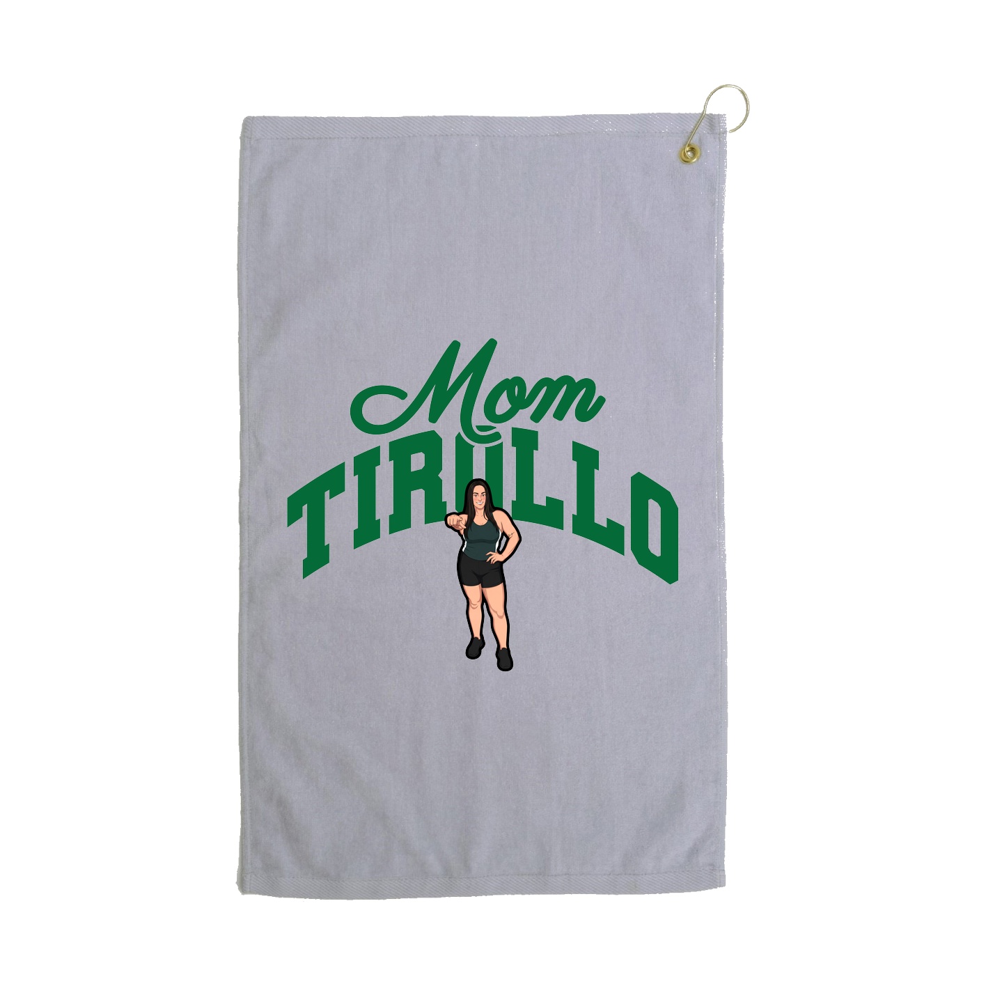 Golf Towel — Mothers Day Arch in Grey