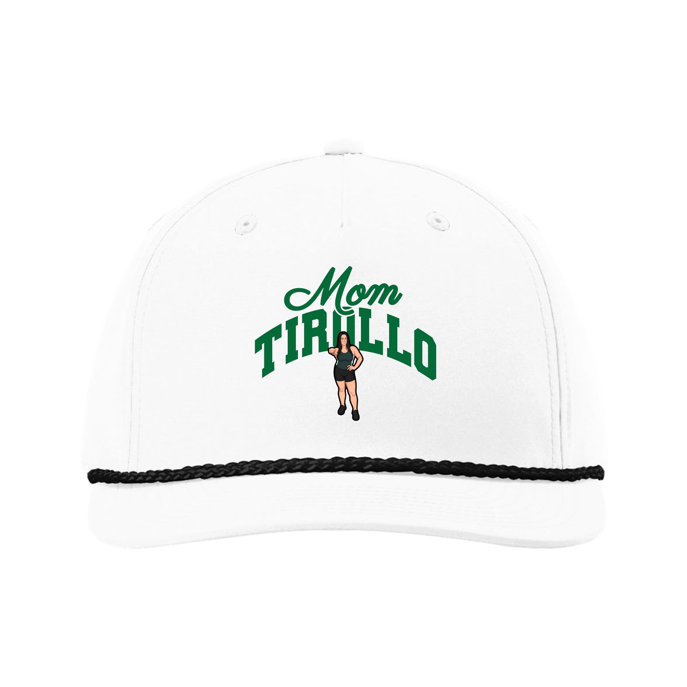 Five-Panel Classic Rope Cap — Mothers Day Arch in White