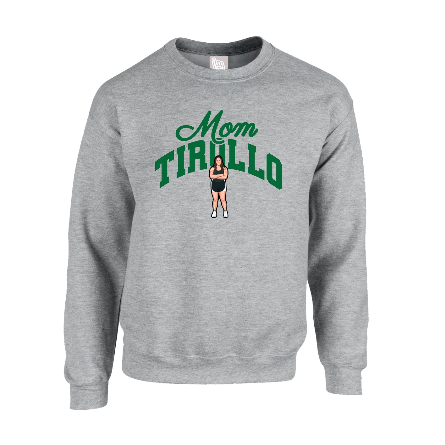 Fleece Crew — Mothers Day Arch in Grey