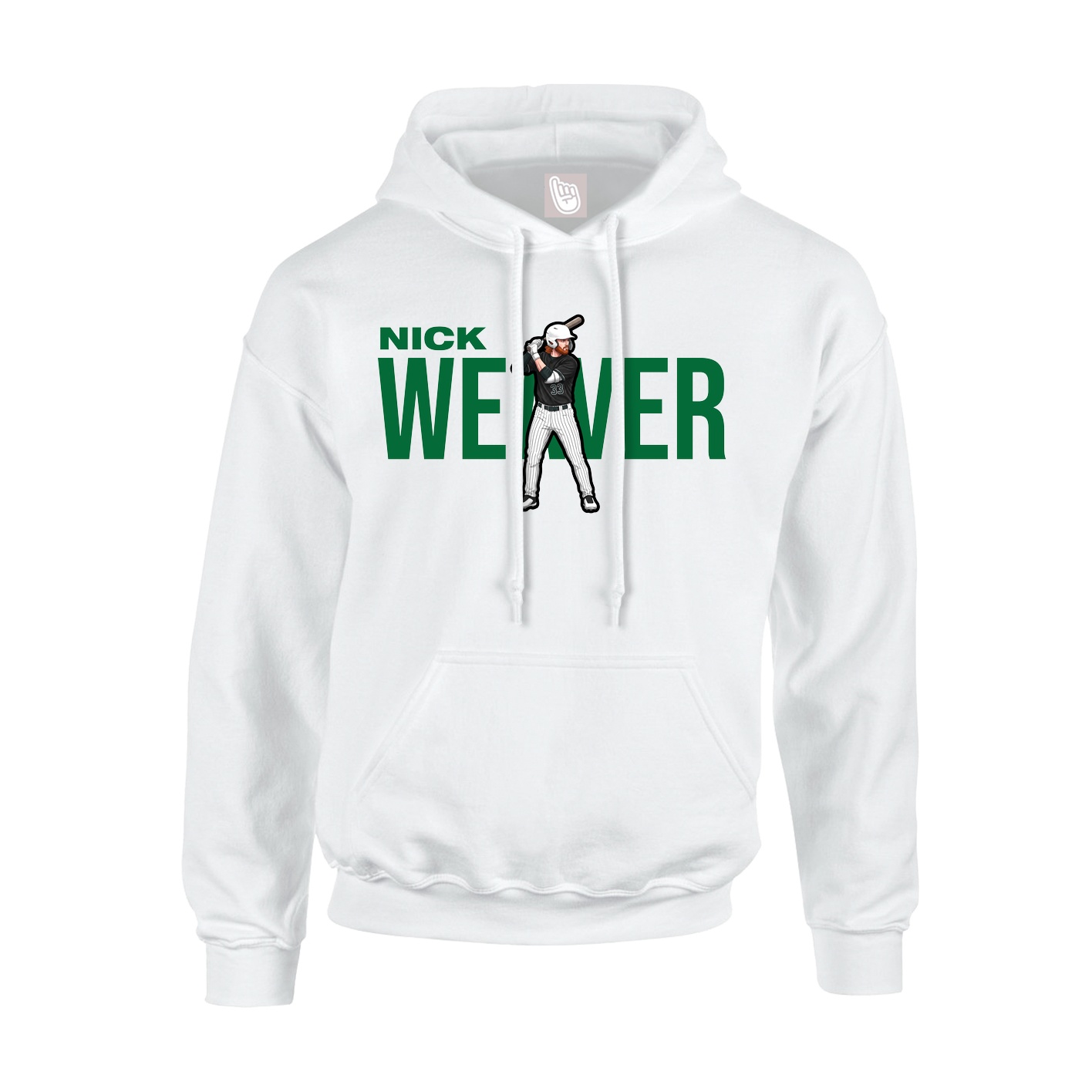 Hoodie — Player Name in White
