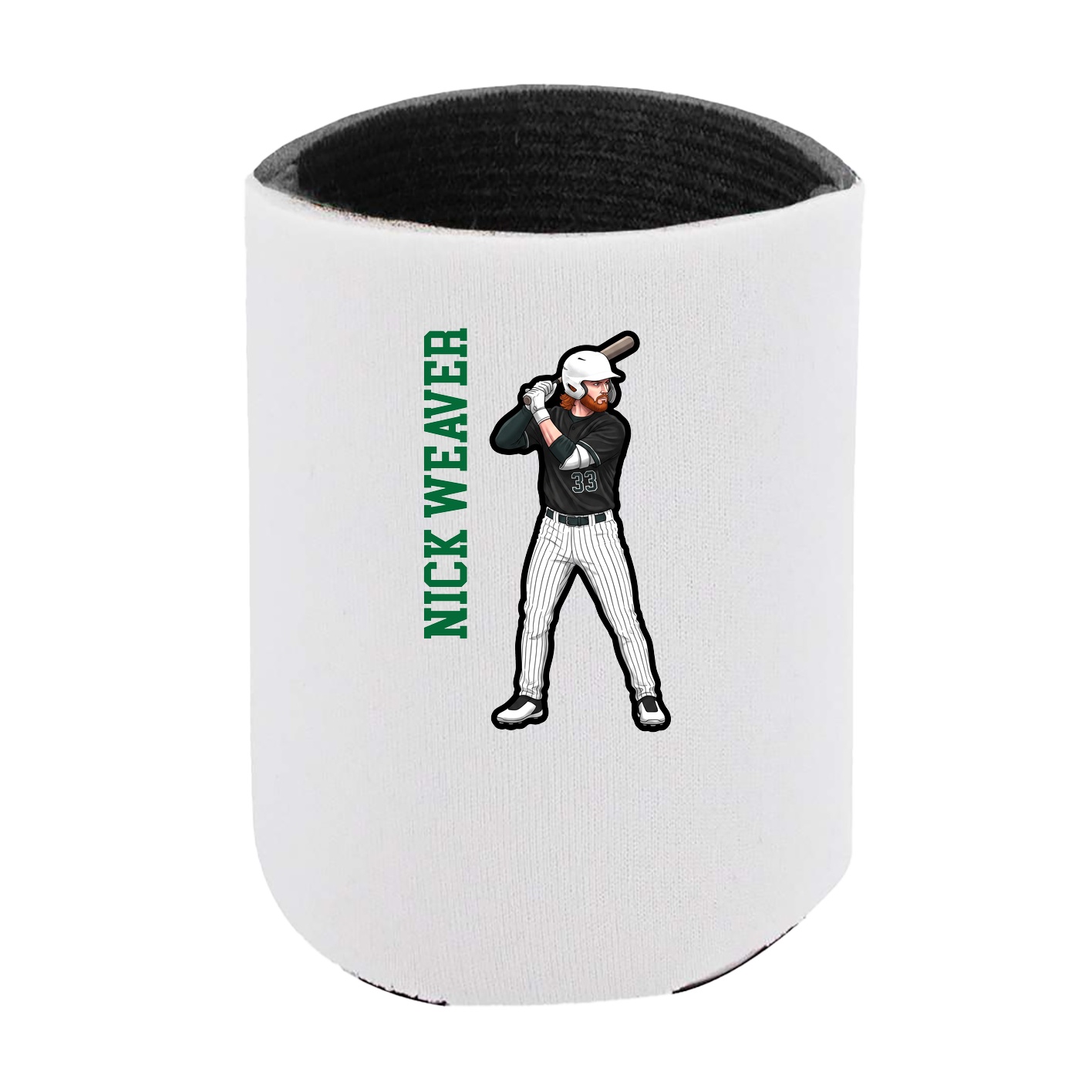 Can Holder — Name Vertical in White