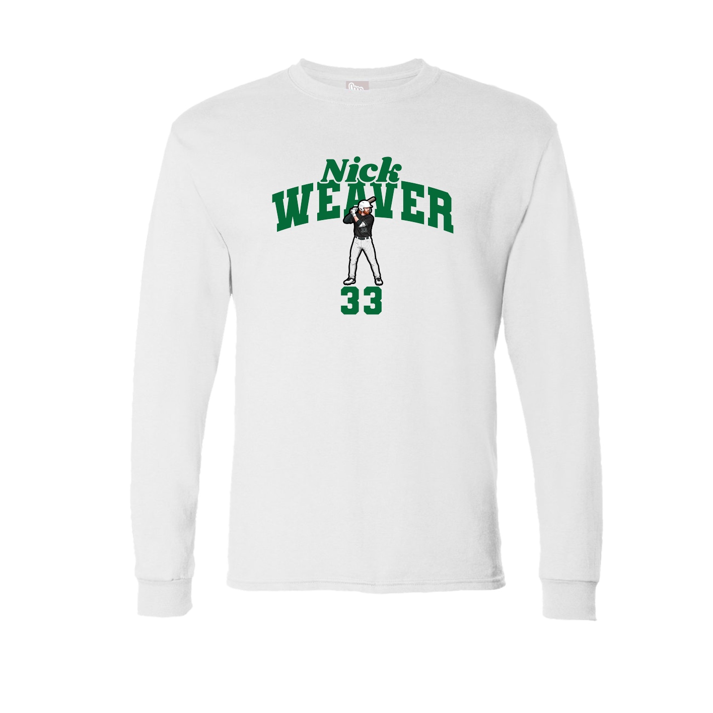 Long Sleeve Tee — Signature Arch in White
